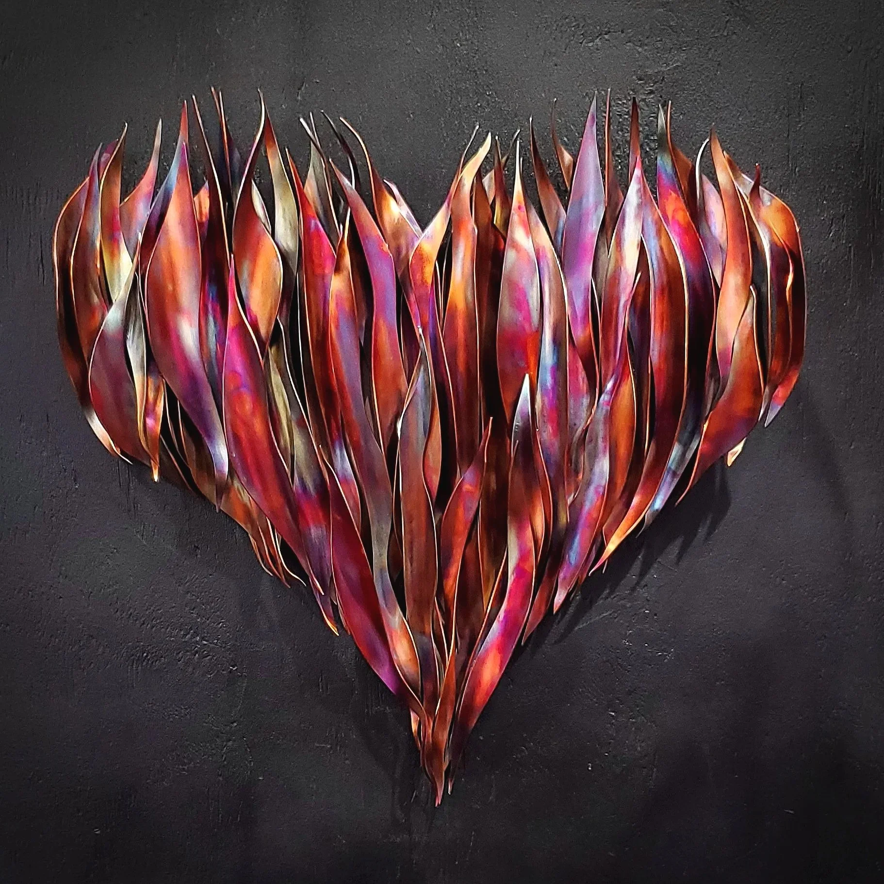 Copper Flame Heart #.1919