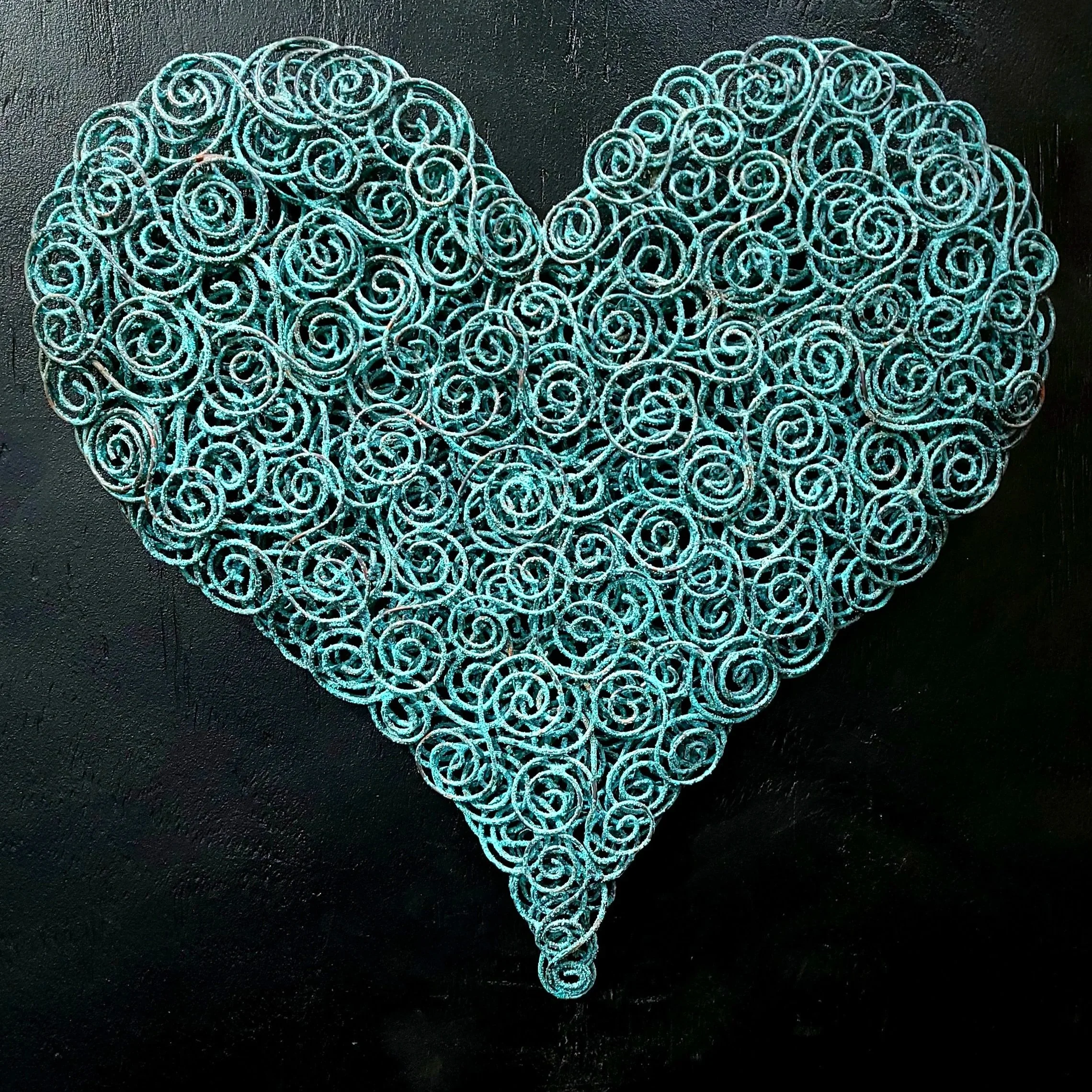 Full of Love Copper Coil Heart #.1060