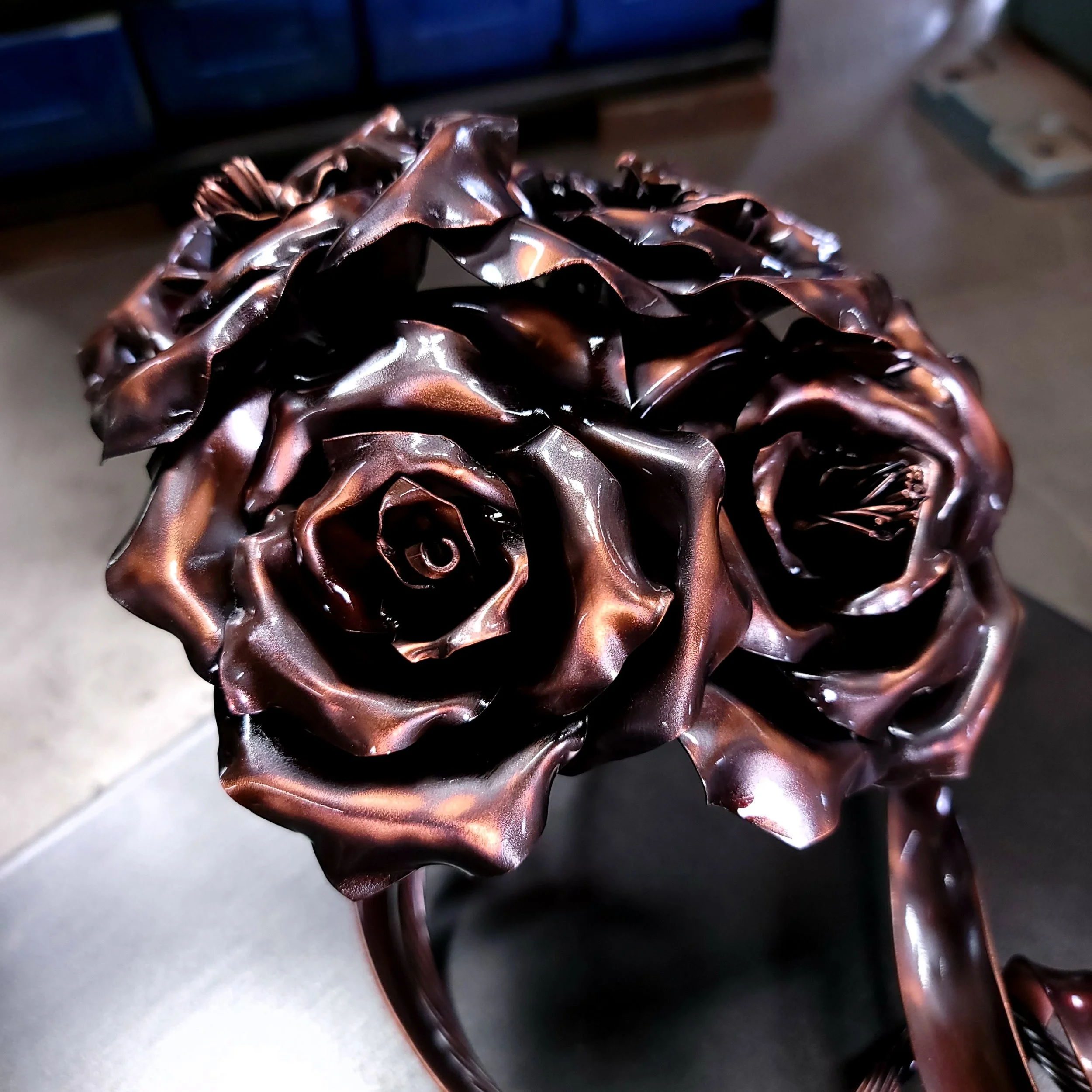 Family Bouquet Copper Roses #.1668