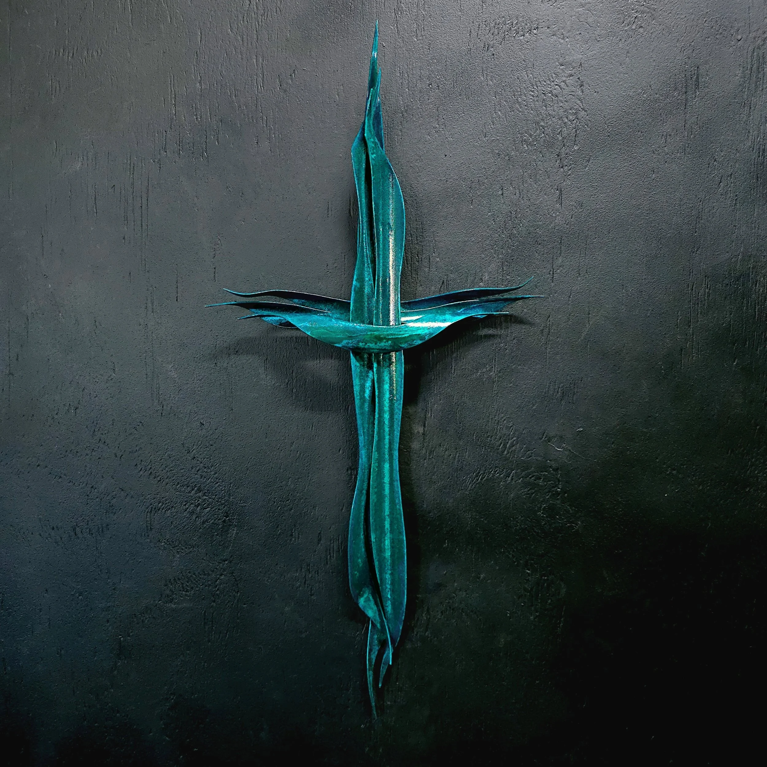 Patina Copper Cross #.2097