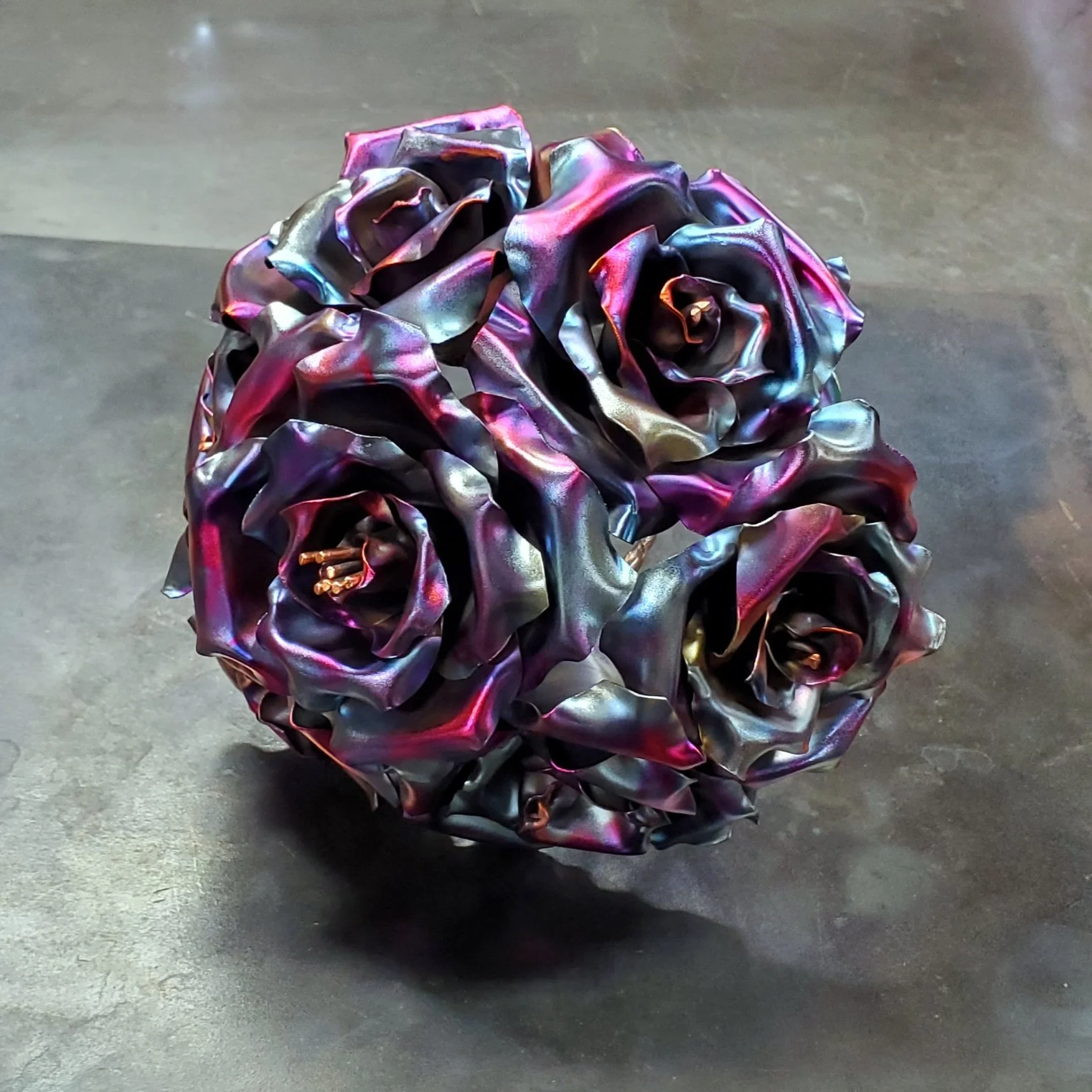 brides-bridal-copper-rose-wedding-bouquet-blue-front