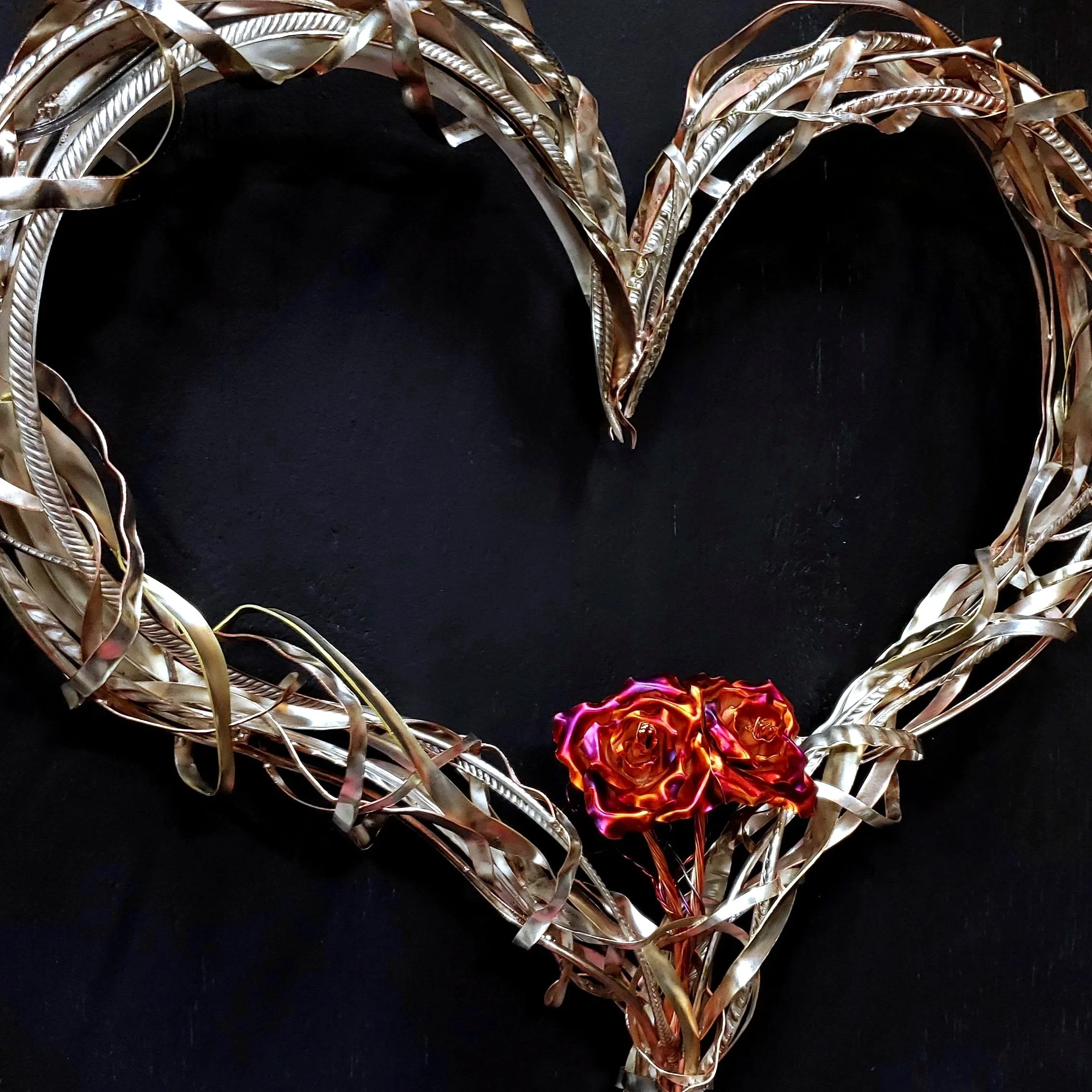 silver-plate-woven-heart-with-copper-roses-front-left
