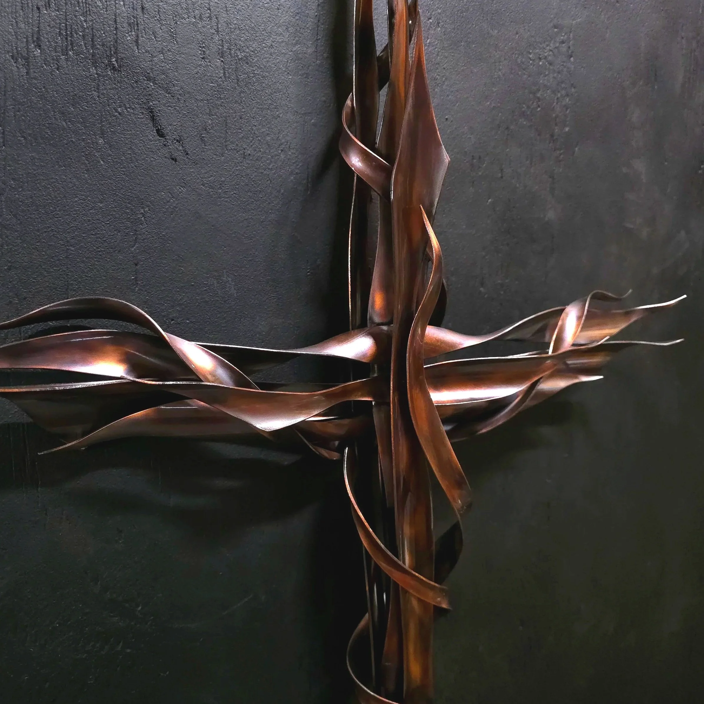 copper-cross-2090-antique-finish-center-view