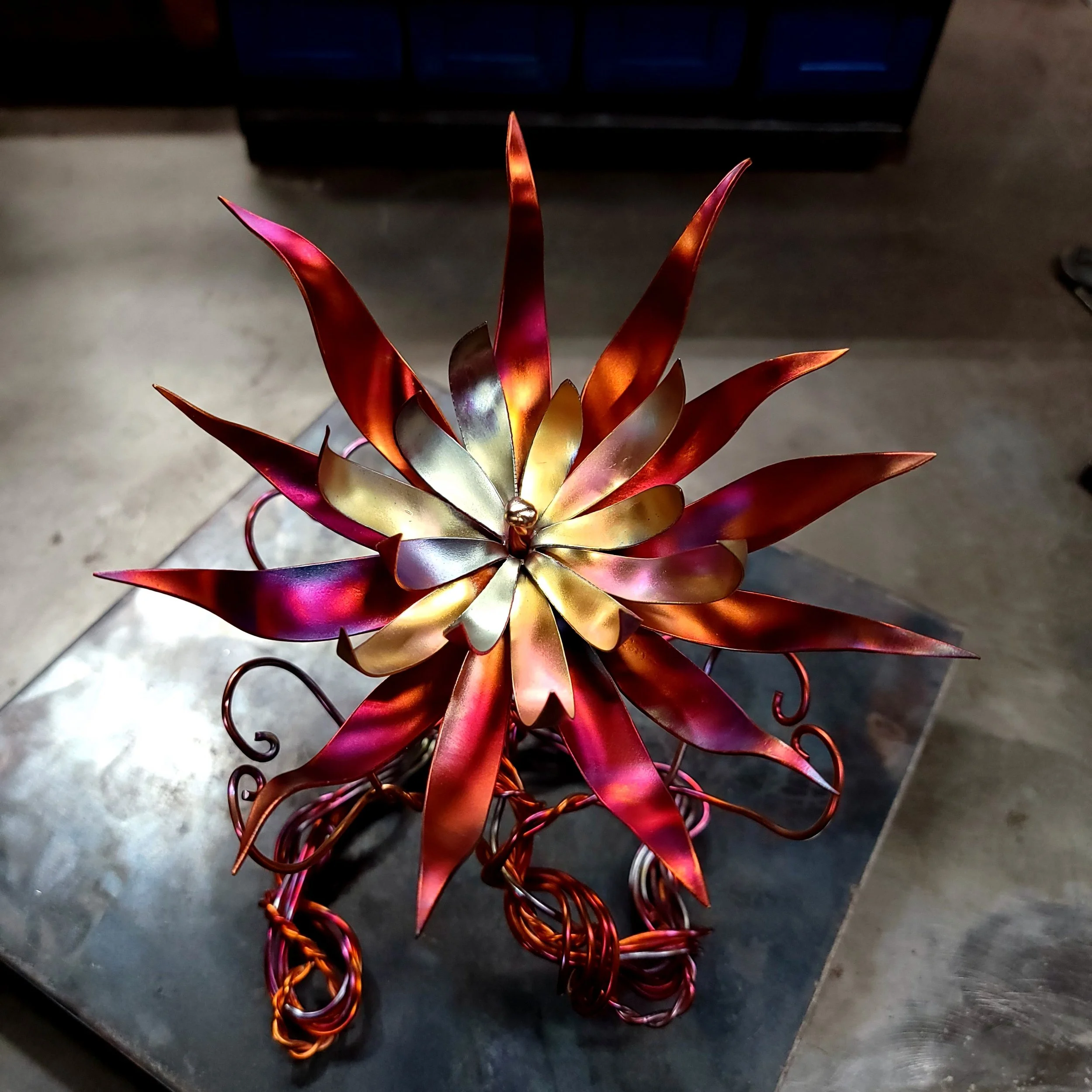 new-life-copper-flower-flame-colorful-top