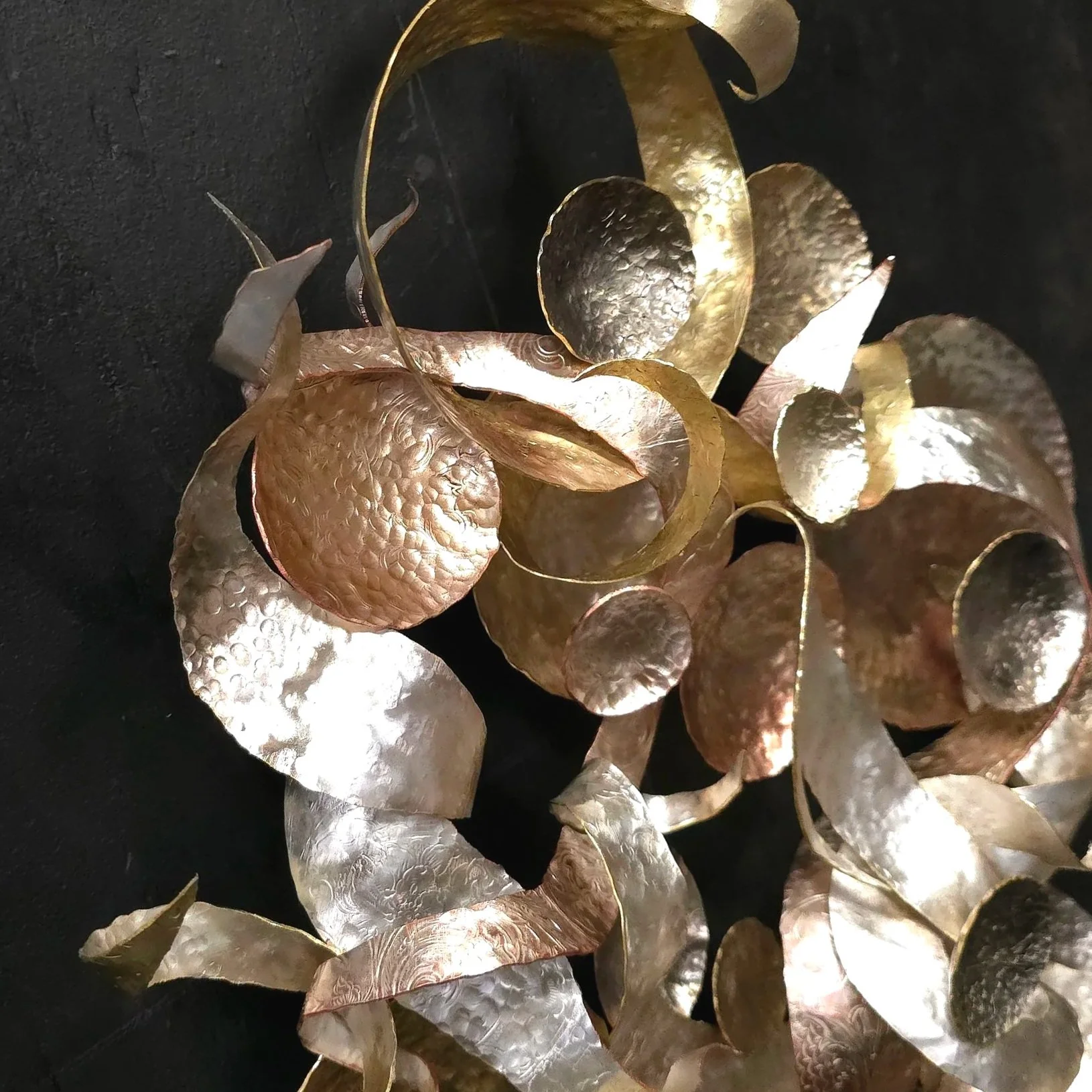 effervescence-silver-plated-metal-wall-art-bubble