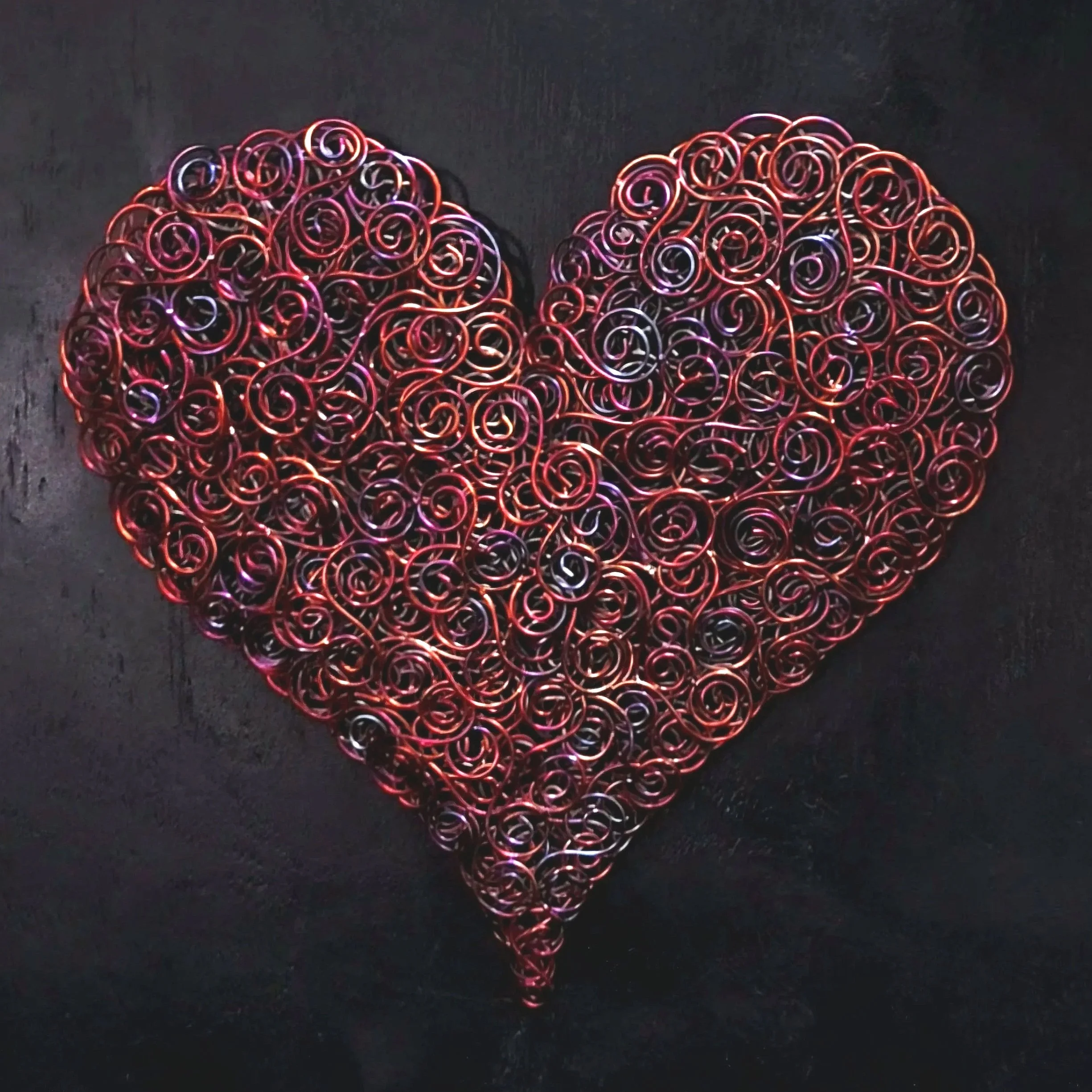 Full of Love Copper Coil Heart #.1060