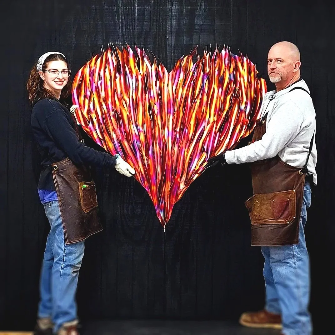 Copper Flame Heart #.1919