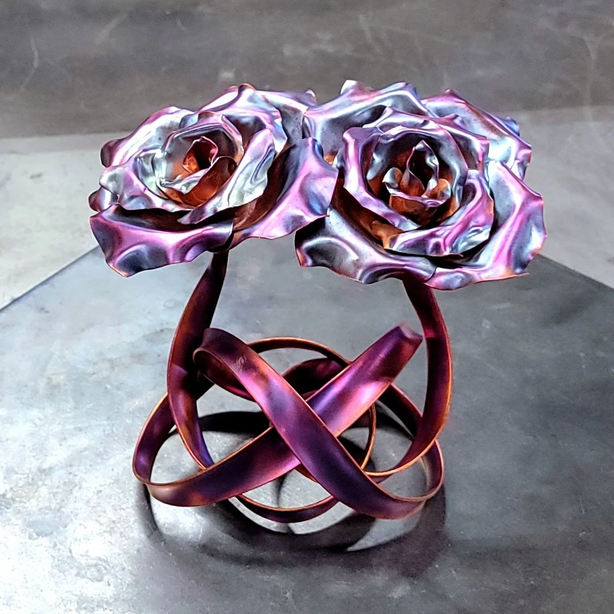 Tie the Knot Copper Roses #.1646 ribbon