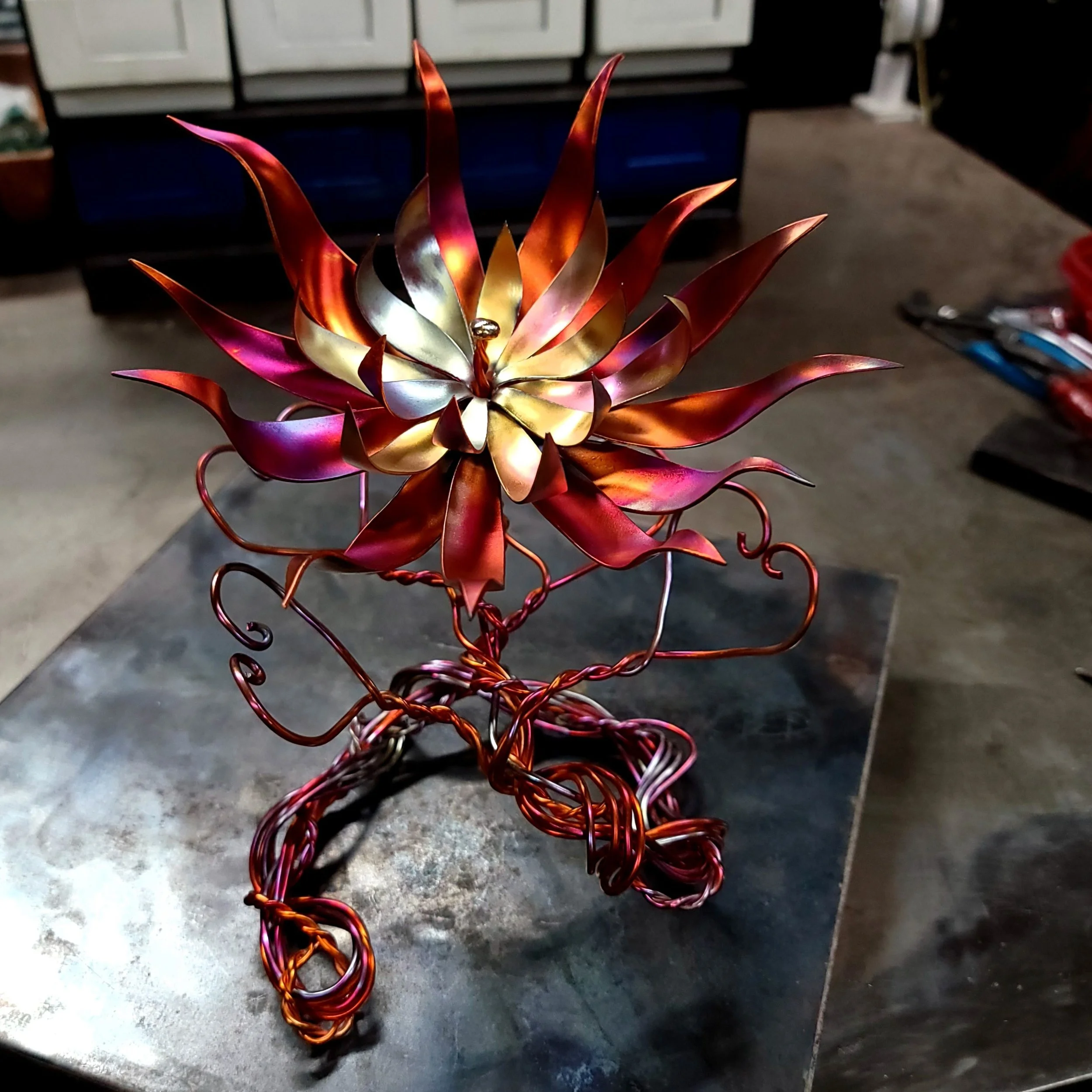 new-life-copper-flower-flame-colorful