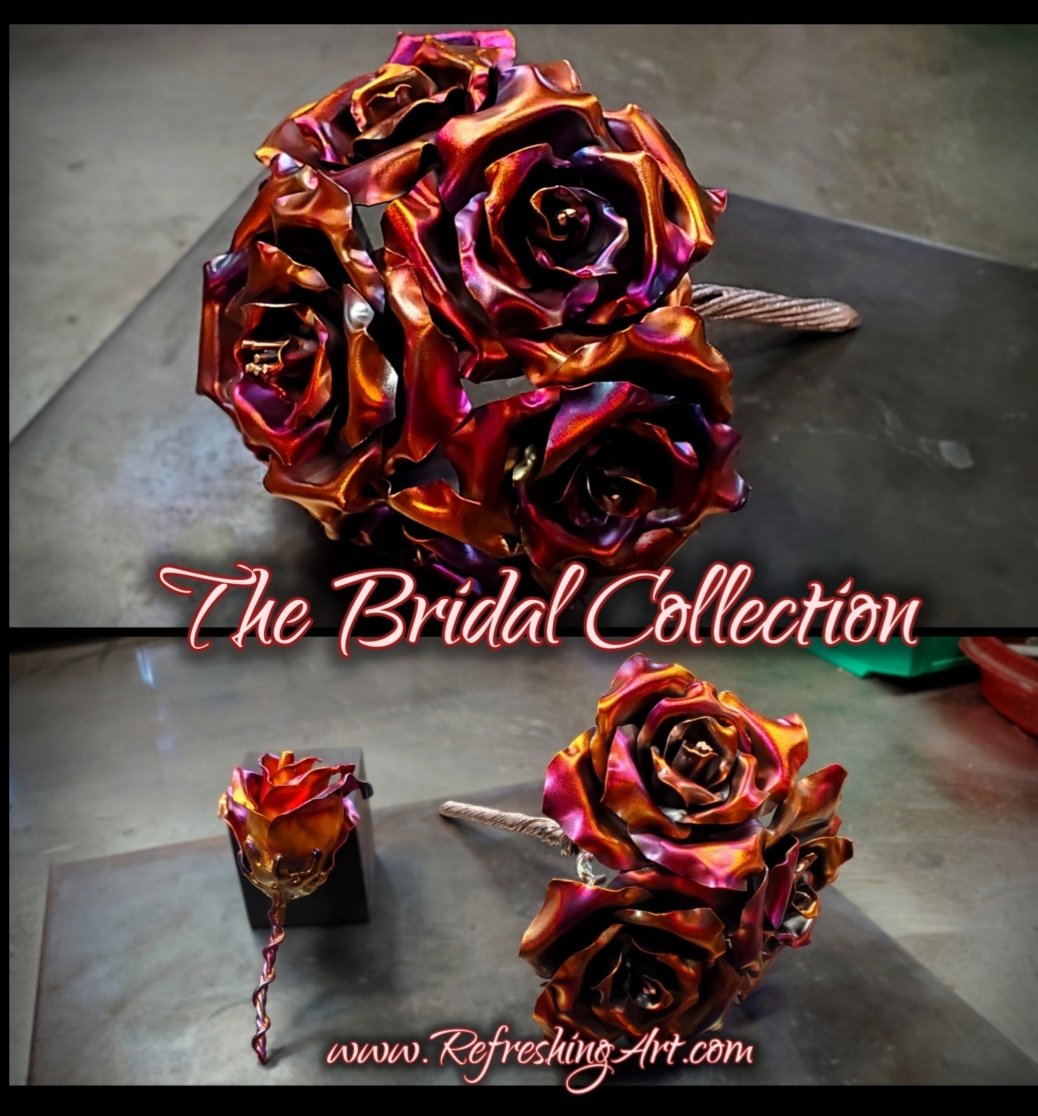 brides-bridal-copper-rose-wedding-bouquet-collection