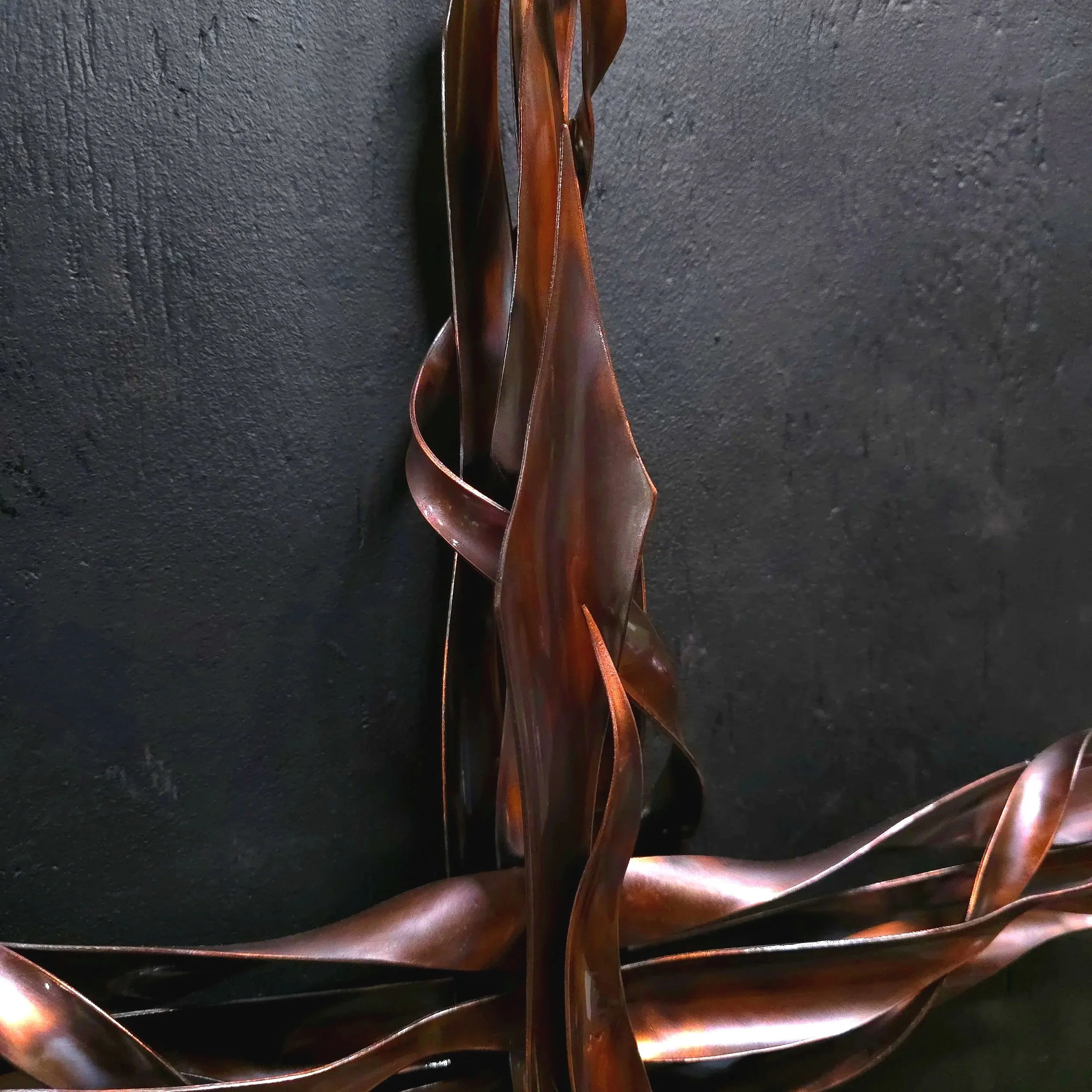 copper-cross-2090-antique-finish-middle-top-view