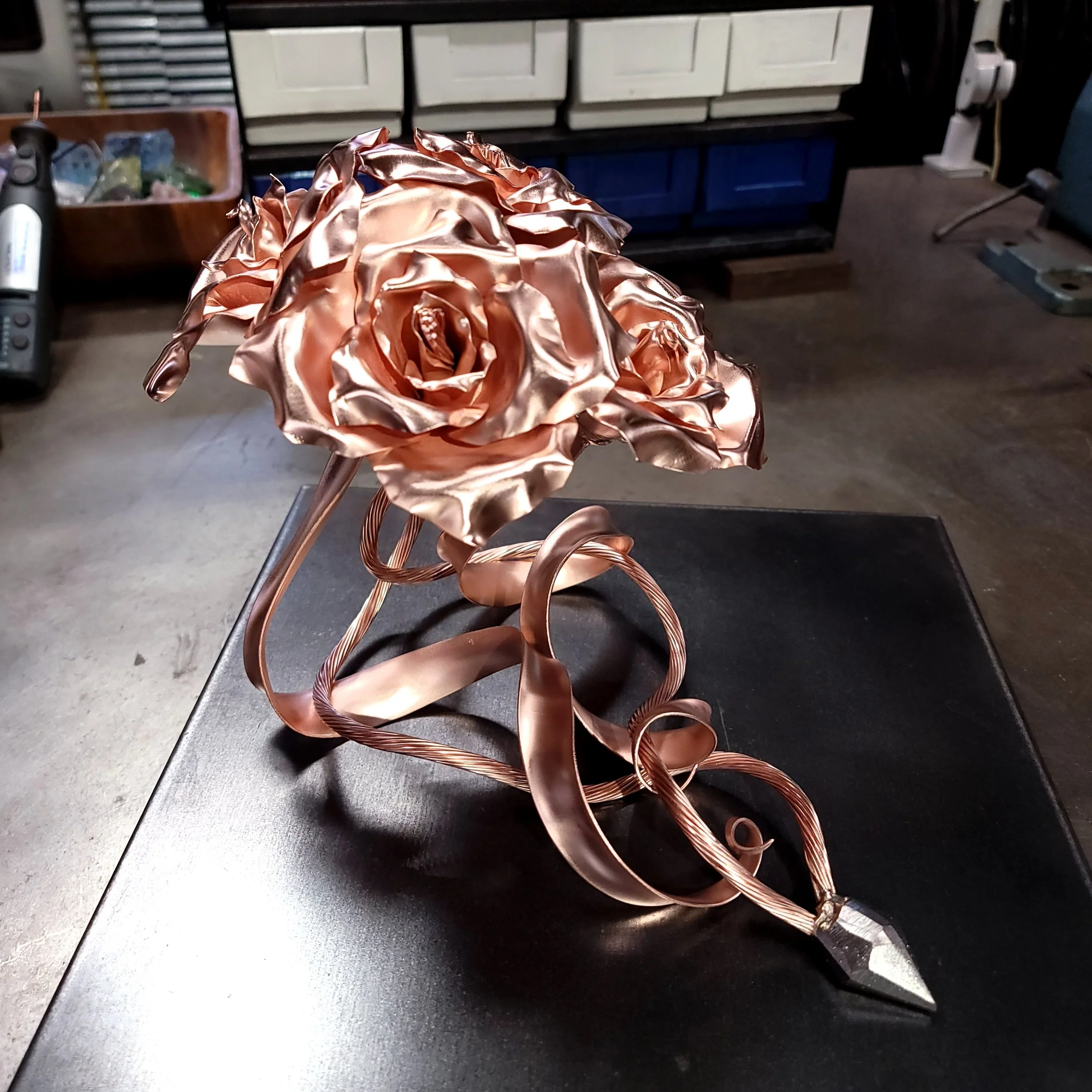 Family Bouquet Copper Roses #.1668