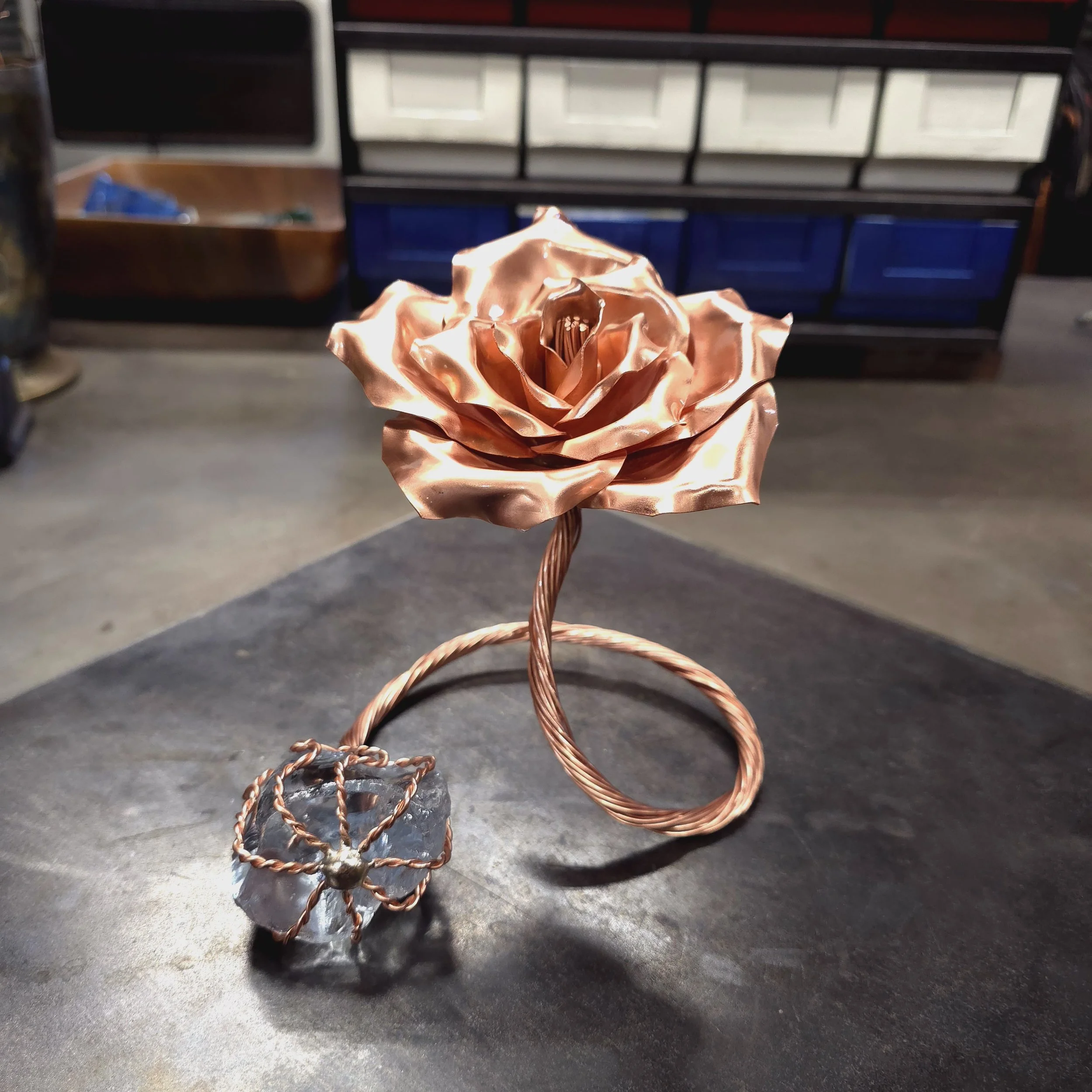 Infinity Copper and Crystal Rose #.1989