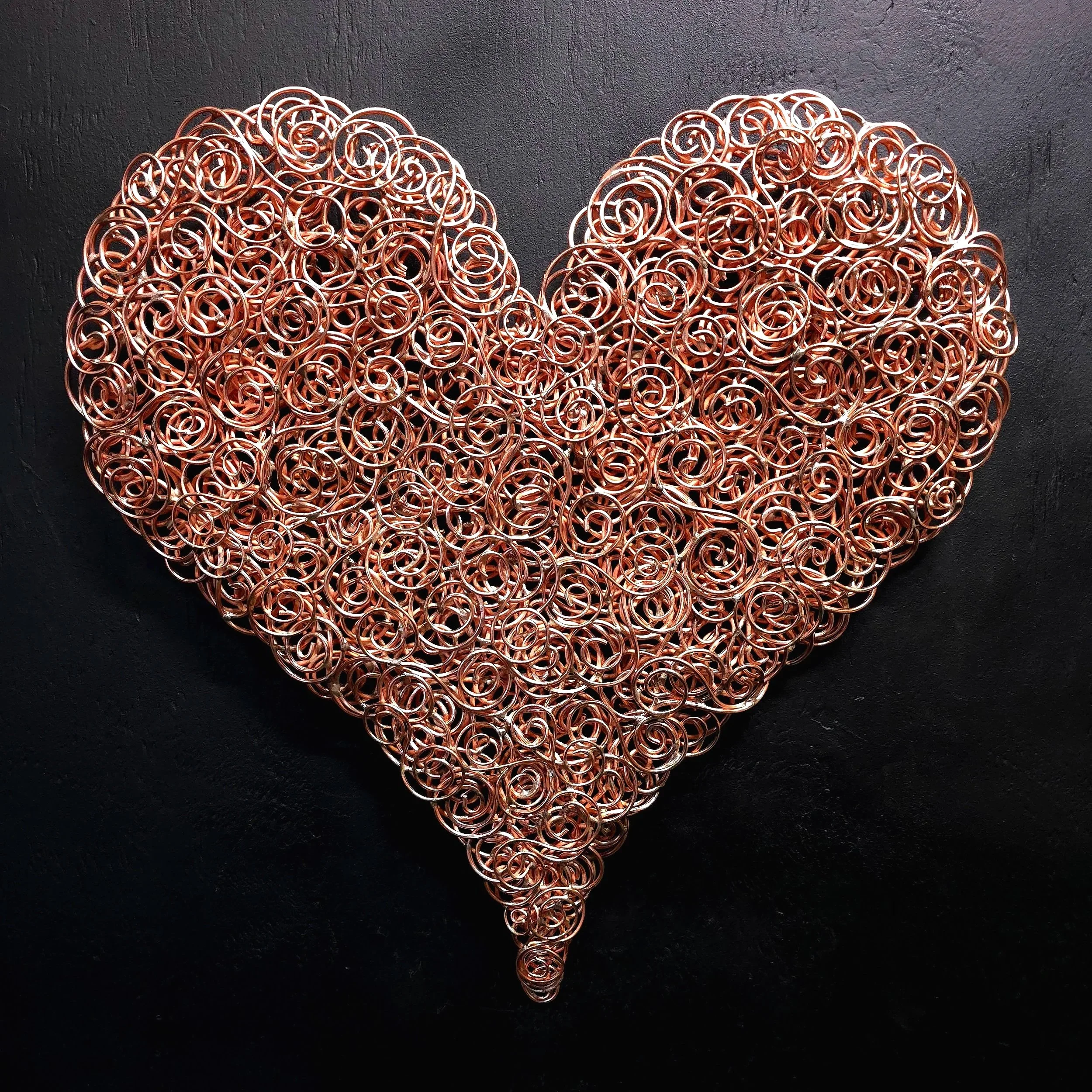 Full of Love Copper Coil Heart #.1060