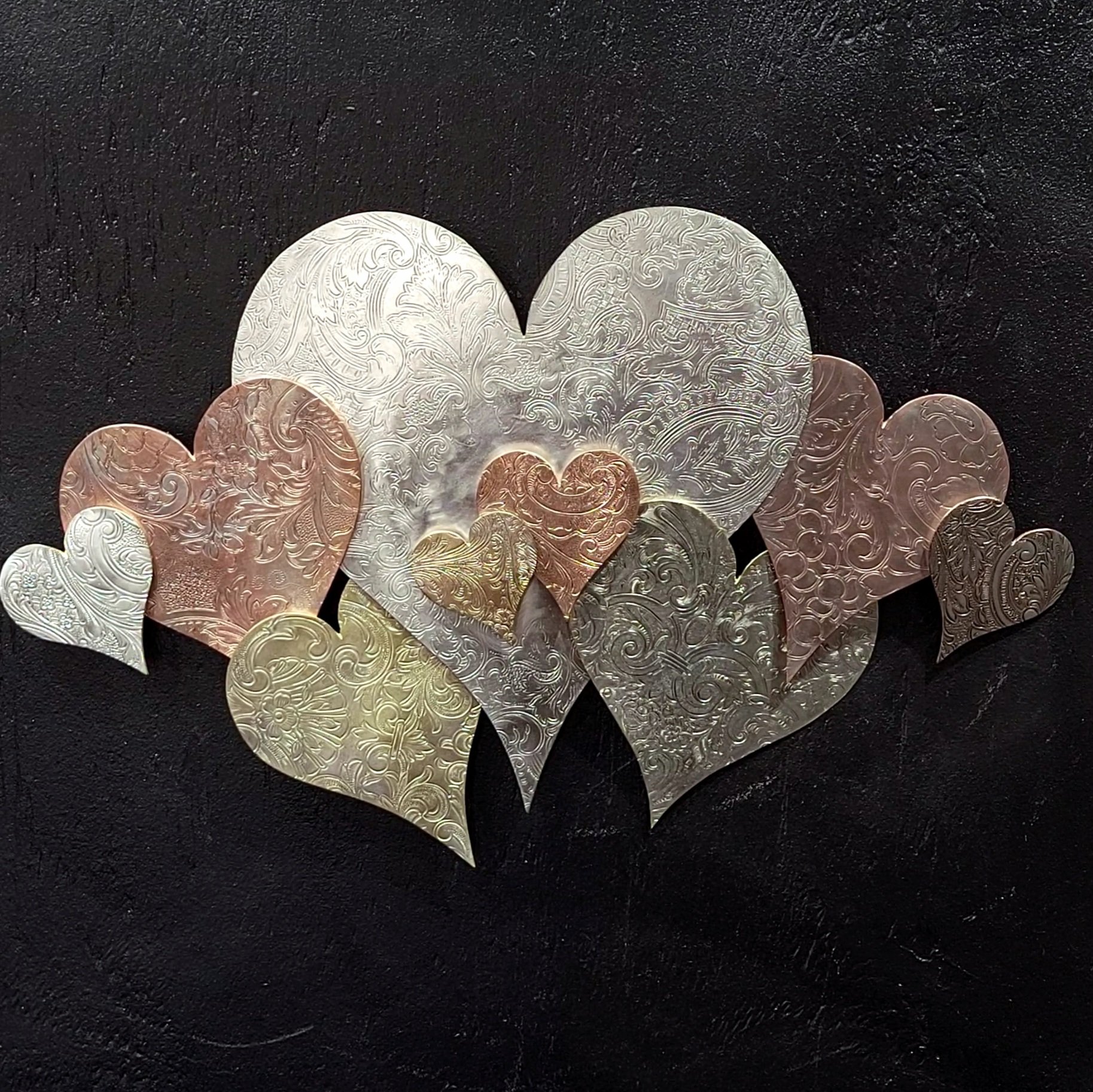 Silver-Plated Heart Cloud #.1570