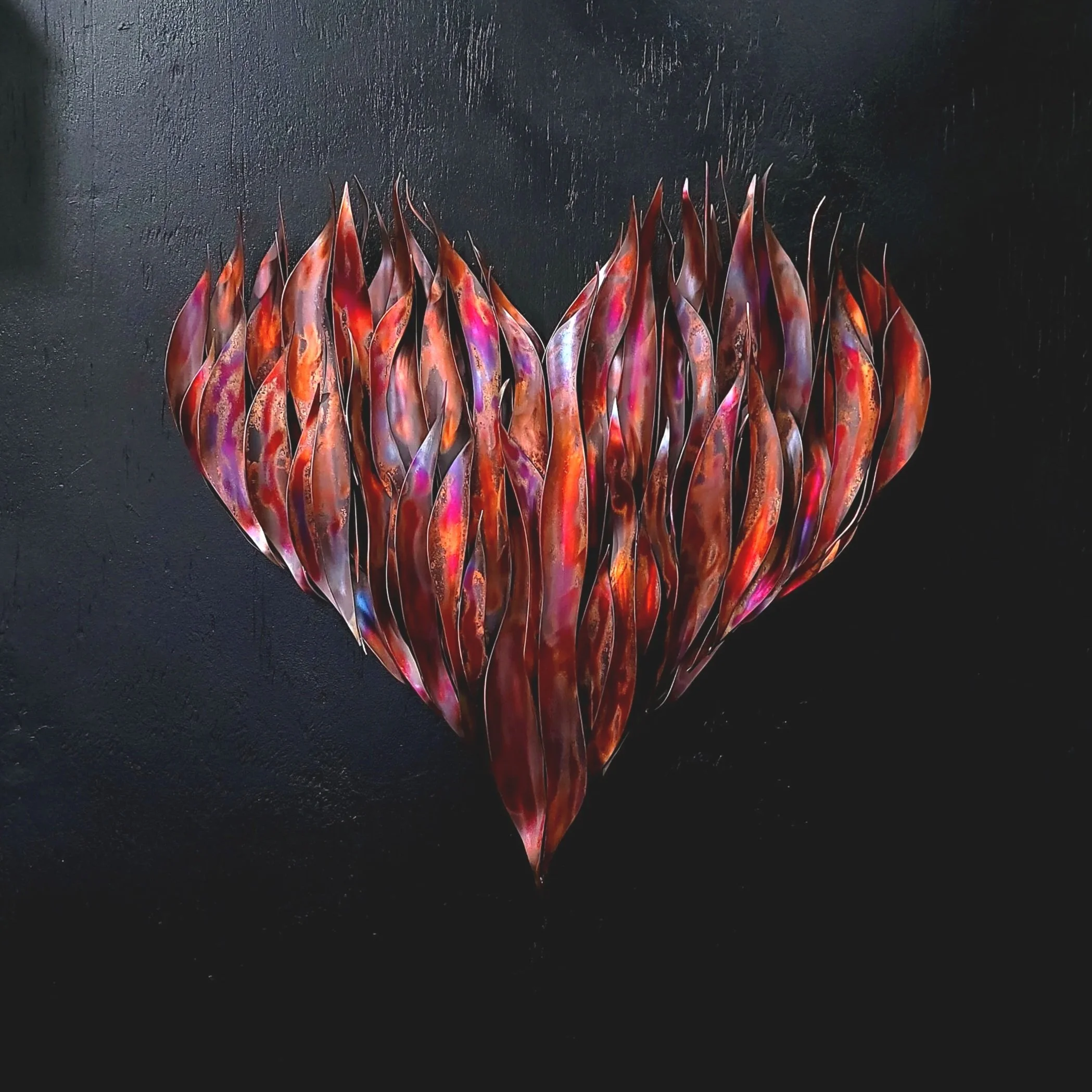 Copper Flame Heart #.1919