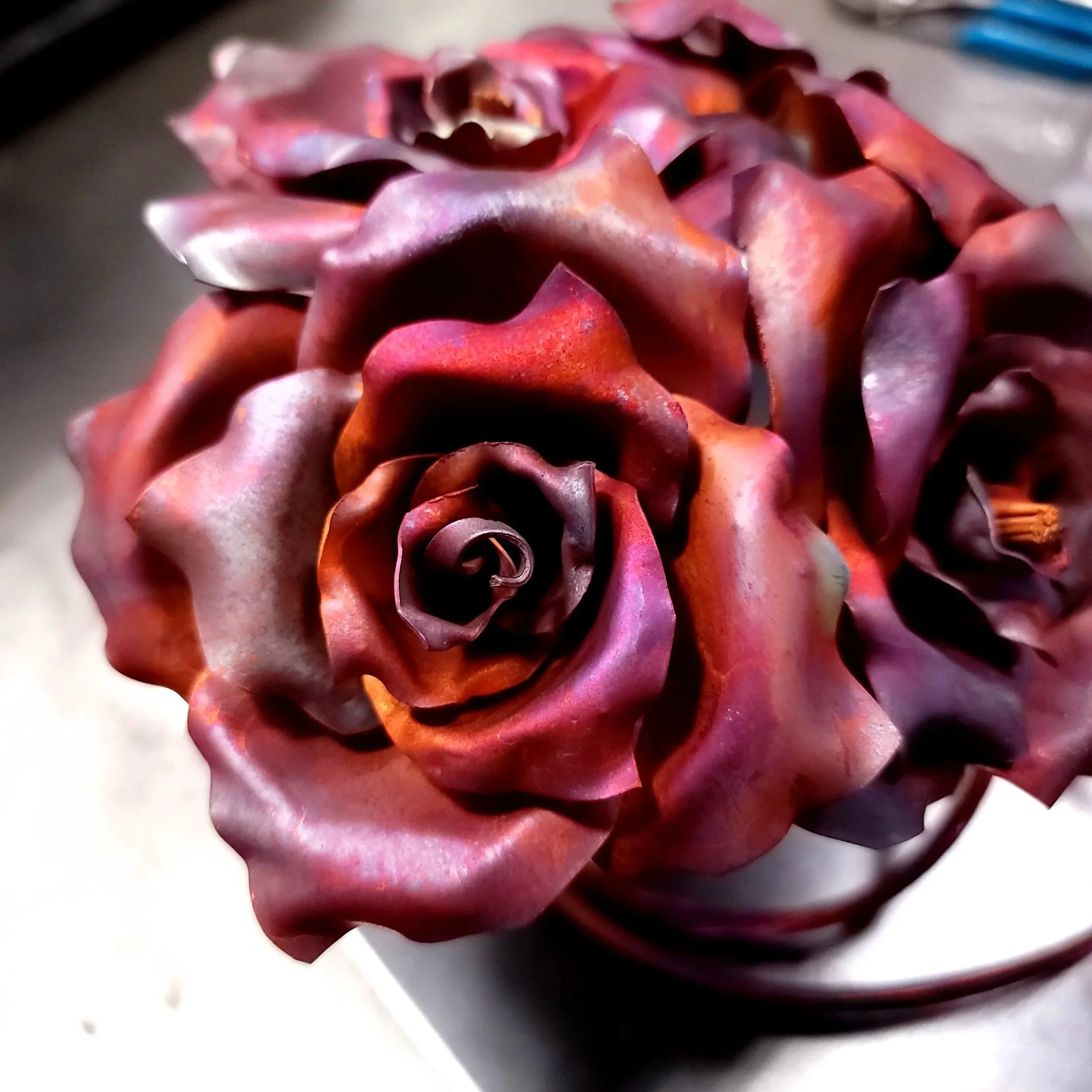 Family Bouquet Copper Roses #.1668