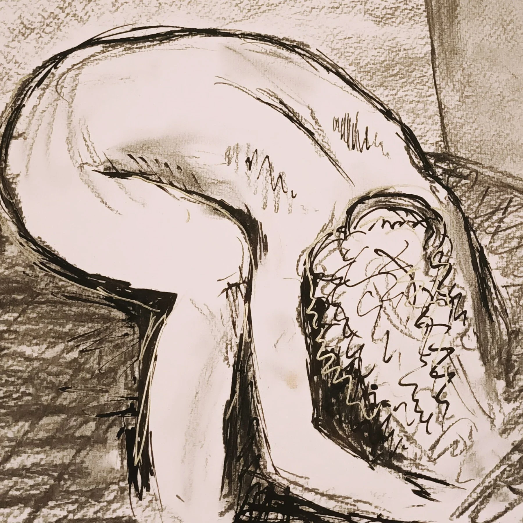 Despair (charcoal and ink on paper 2020)