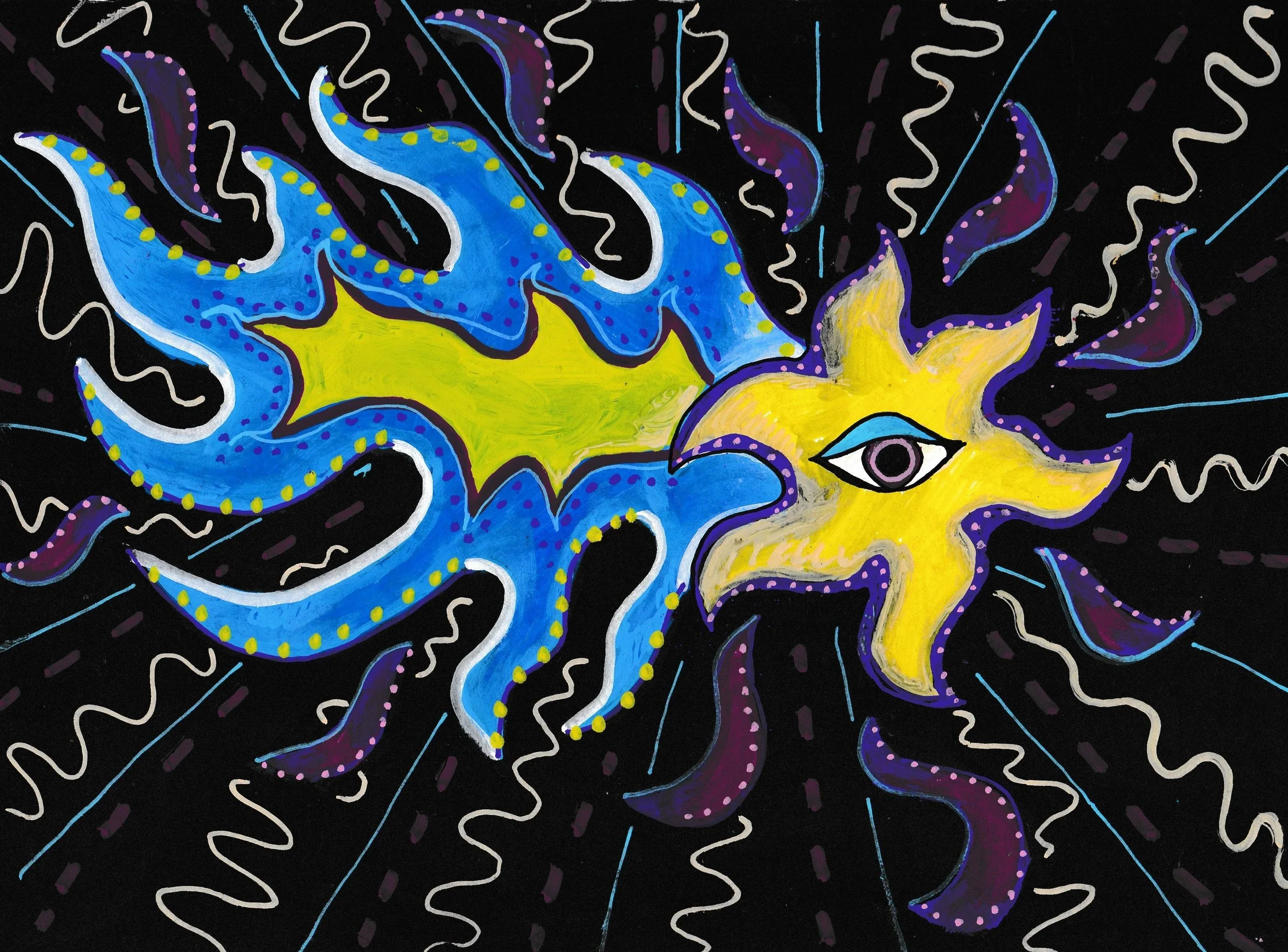 Shooting Star (ink on paper 2025)