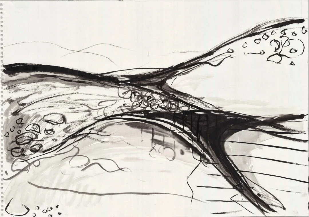 Seascape (ink on paper 2023)