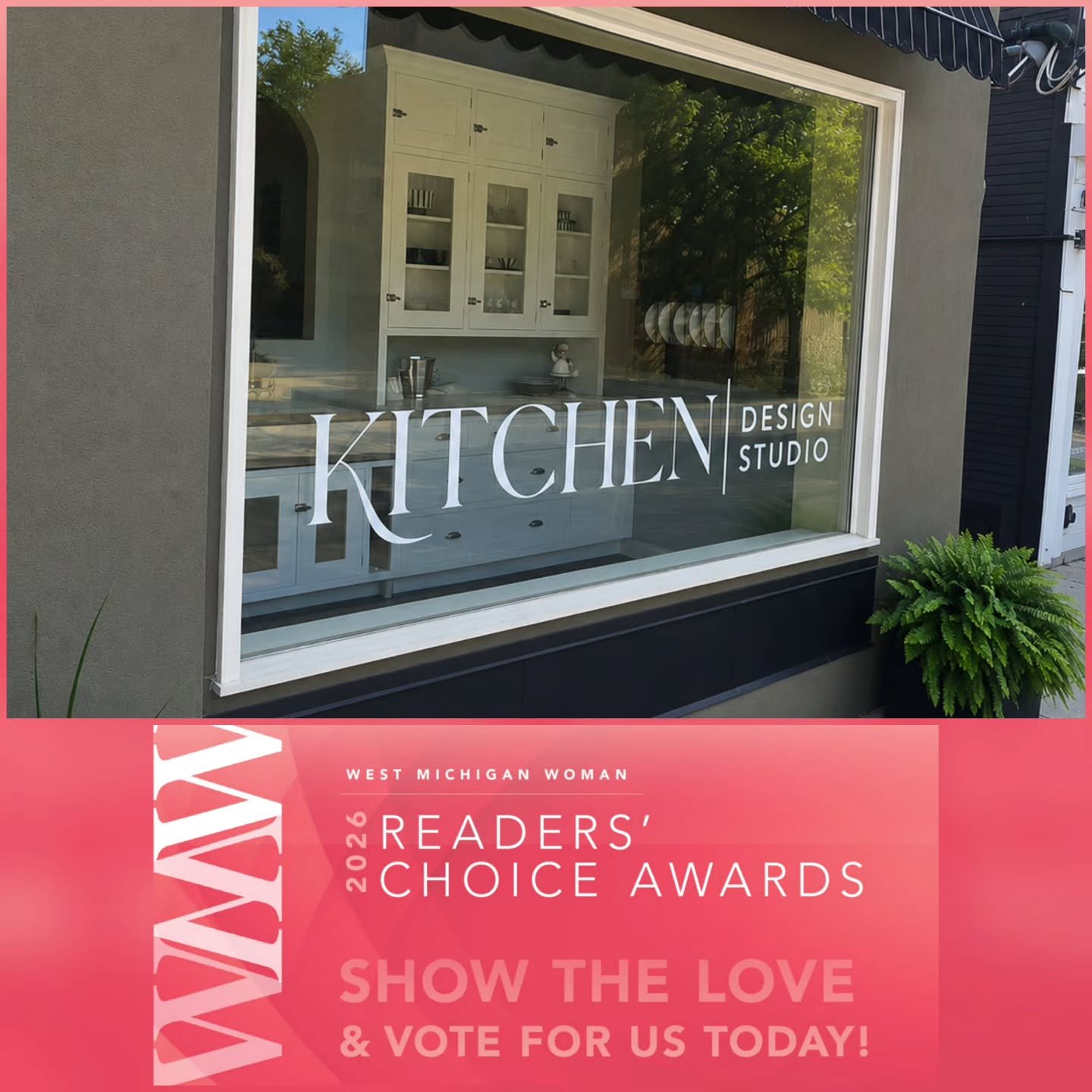 🏆 WE NEED YOUR VOTE, WEST MICHIGAN! 🏆 Voting is officially OPEN for the 2026 @westmichiganwoman Readers&rsquo; Choice Awards, and @kitchendesigngr is one of just THREE FINALISTS for:
✨ 𝗞𝗶𝘁𝗰𝗵𝗲𝗻 &amp; 𝗕𝗮𝘁𝗵 𝗥𝗲𝗺𝗼𝗱𝗲𝗹𝗶𝗻𝗴 ✨

Being nom