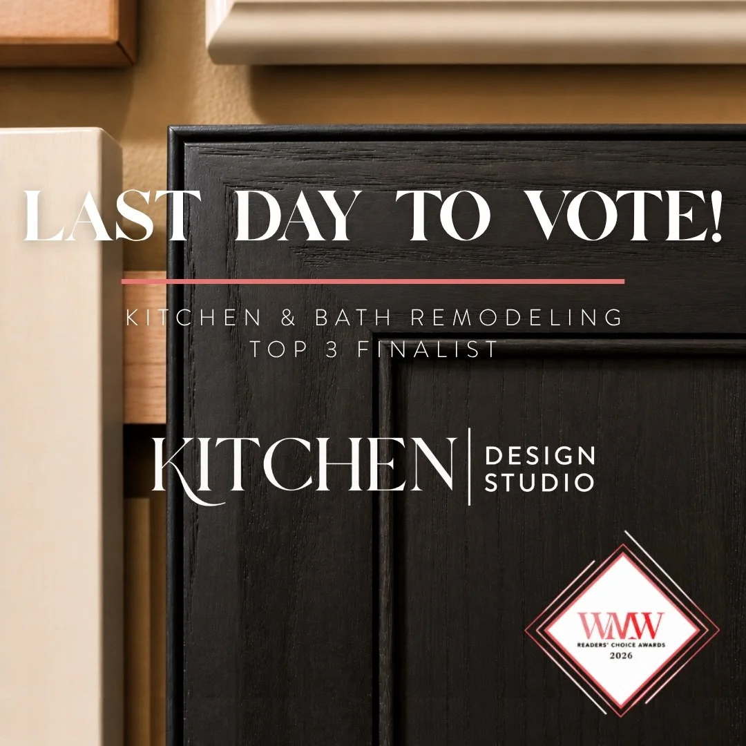 ✨ LAST DAY TO VOTE! ✨

We&rsquo;re making one final call for your vote in the West Michigan Woman Readers&rsquo; Choice Awards!

Kitchen Design Studio is a Top 3 finalist in the Kitchen &amp; Bath Remodeling category, and we&rsquo;d love your support