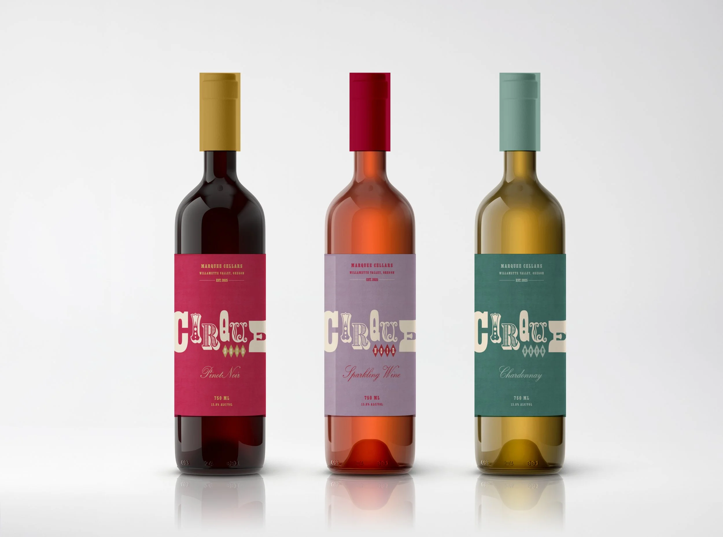 Cirque Noir Wine Label