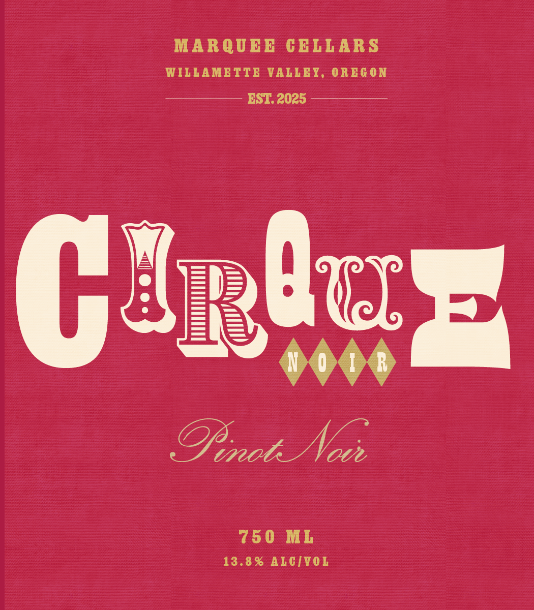 Cirque Noir Wine Label