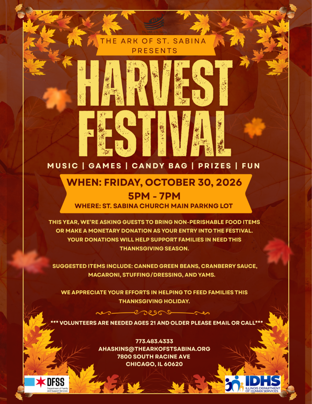 Harvest Festival at the ARK