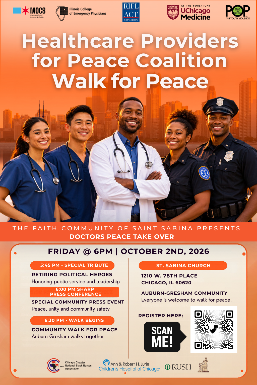 Friday Night Peace Walk at 6 PM