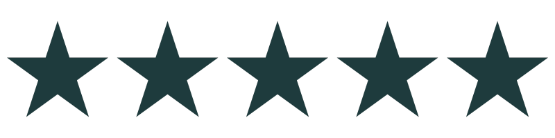 Six black stars on a black background.