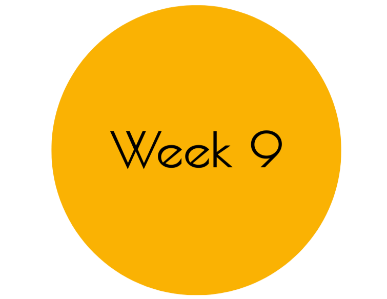 Geometric drawing of an outline square with sections divided by vertical, horizontal, and circle lines.