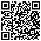 QR code with black and white pixel pattern