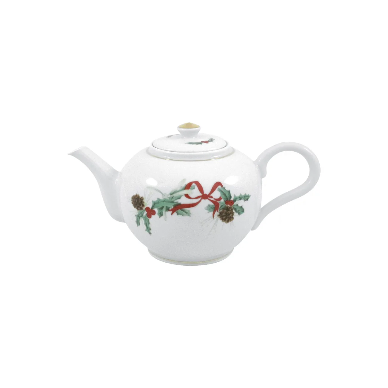 Christmas Holly Fine Porcelain · Teapot