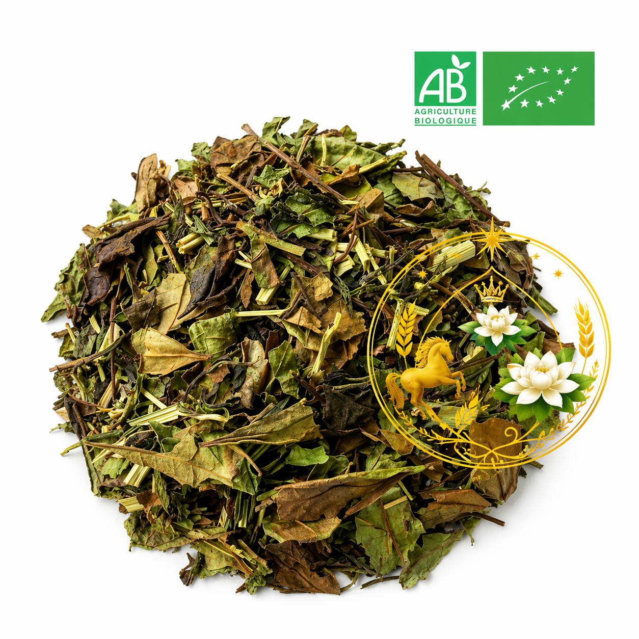 Chá Branco Passion Provence — Seleção em Folha