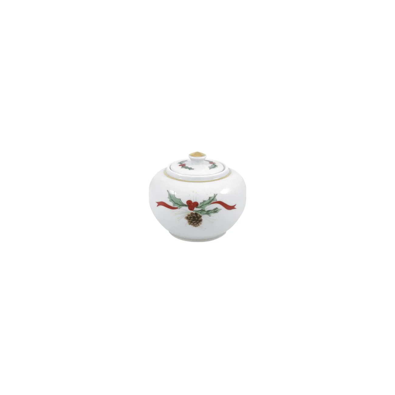 Christmas Holly Fine Porcelain · Sugar Bowl