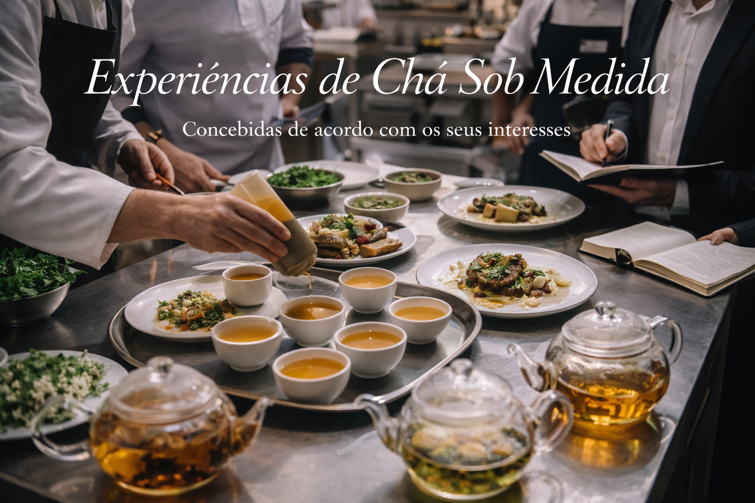 Experiências de Chá e Tisanas  Sob Medida