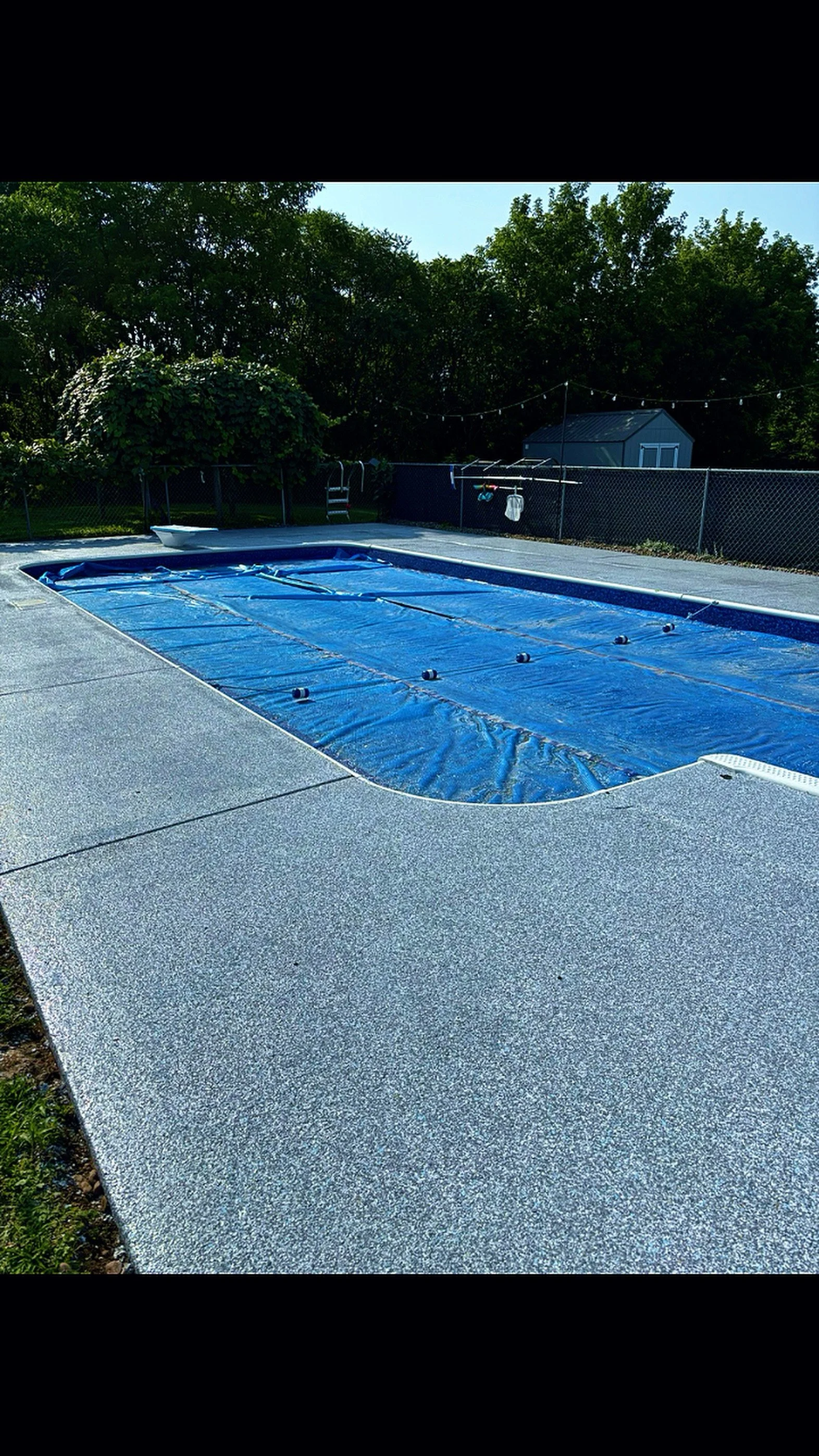 Outdoor Pool and Patio Epoxy Coating in Utica New York