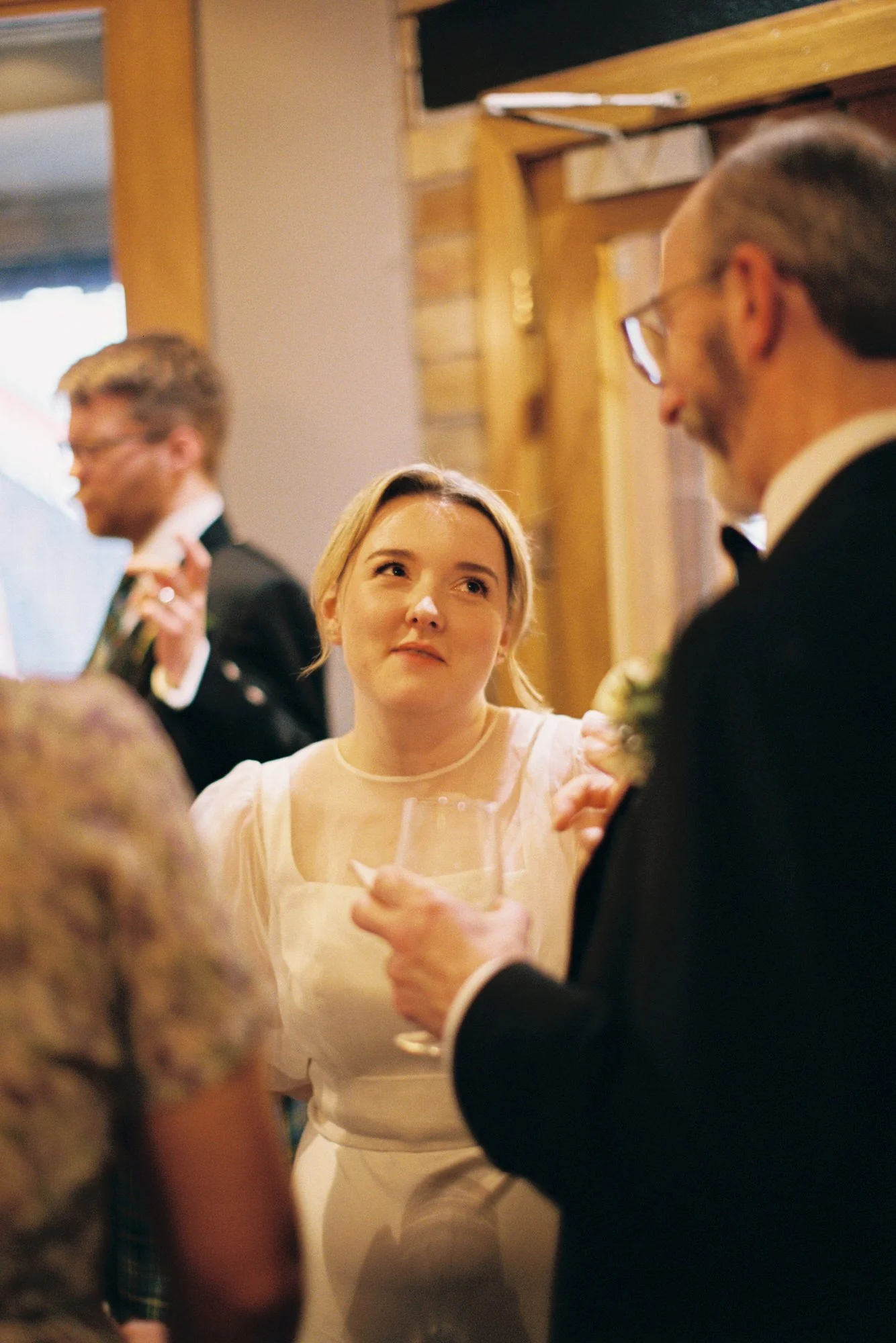 Erin and Matthew at the Ubiquitous Chip wedding reception in Glasgow