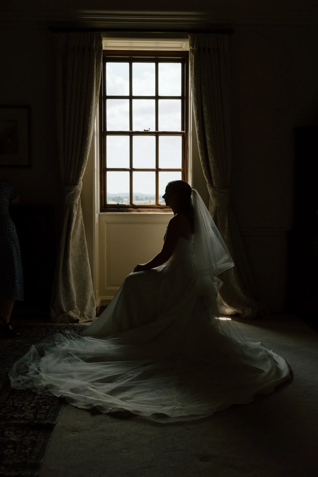 Iona preparing for her Rowallan Castle wedding
