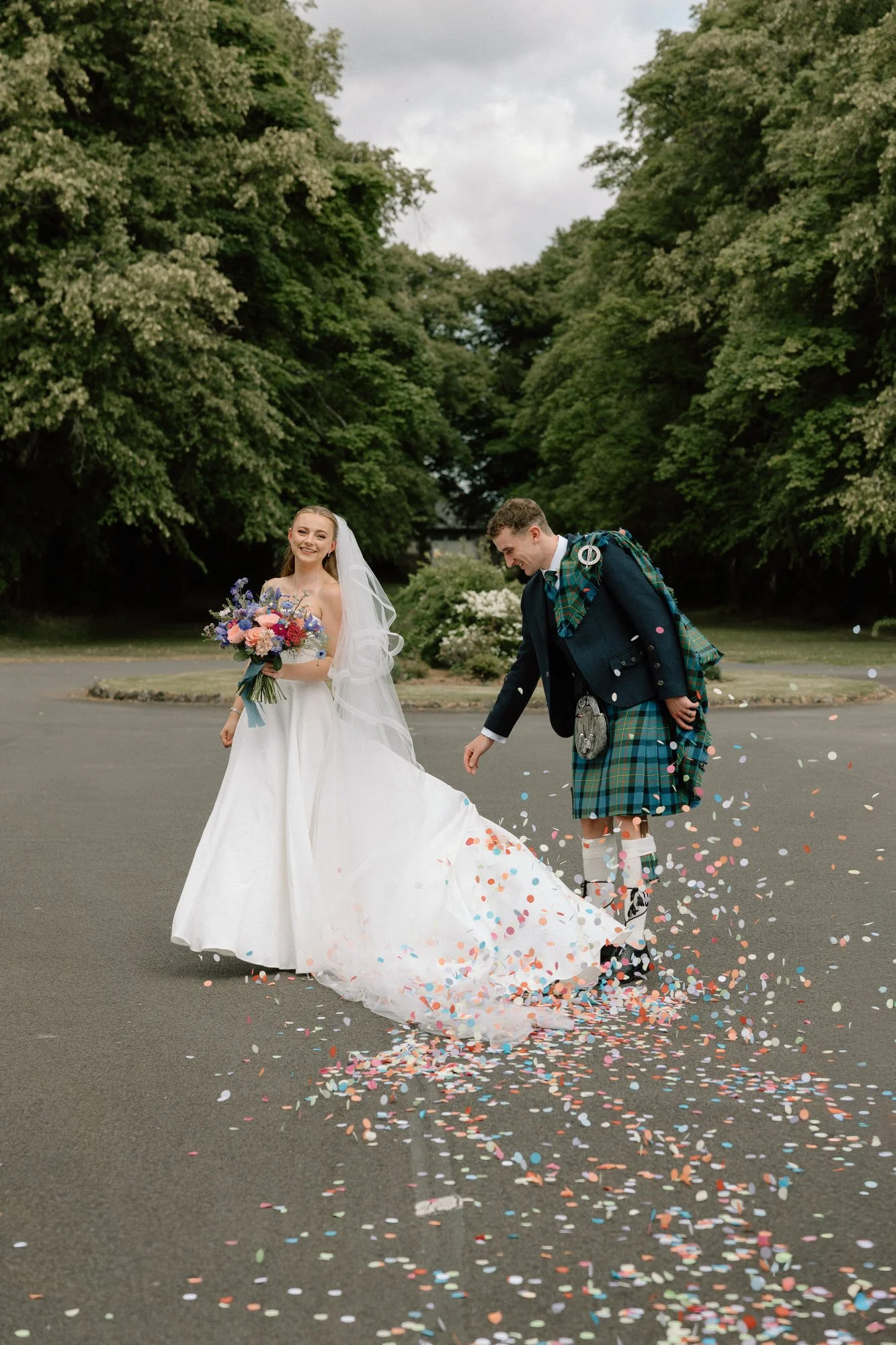 Warm candlelight during the Rowallan Castle wedding ceremony