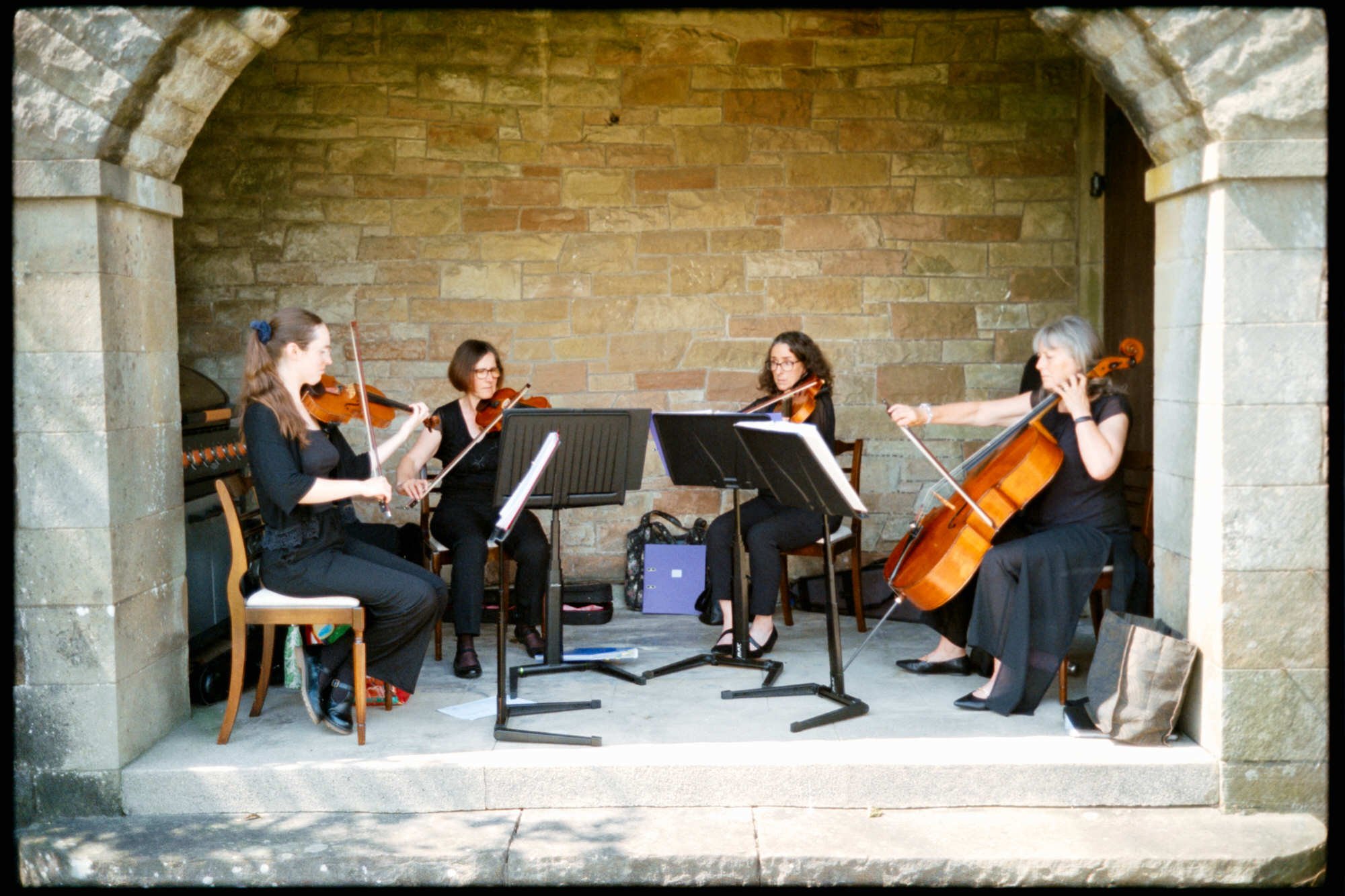 Analogue film portrait at Rowallan Castle