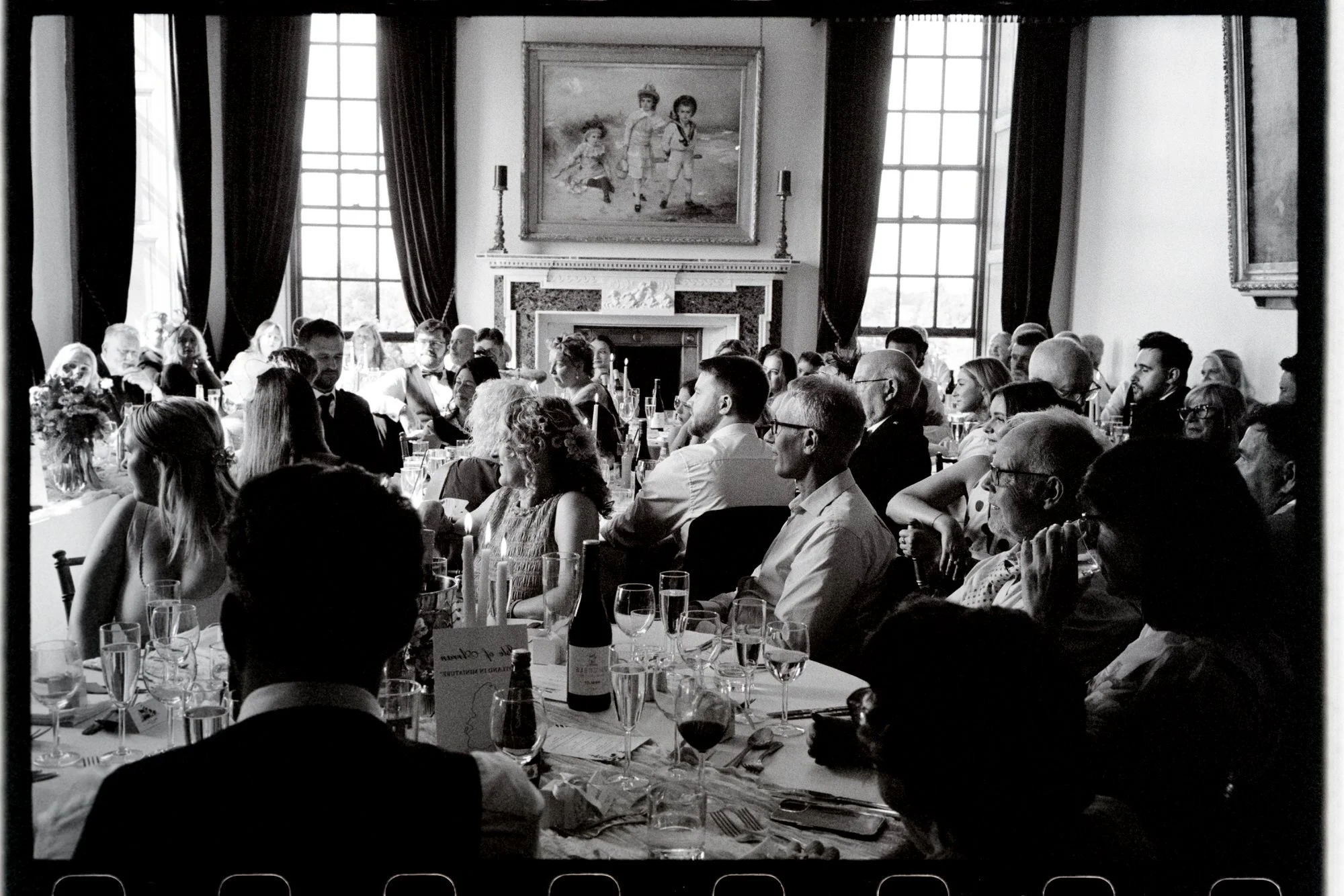 Celebrations around the dinner tables at Rowallan Castle