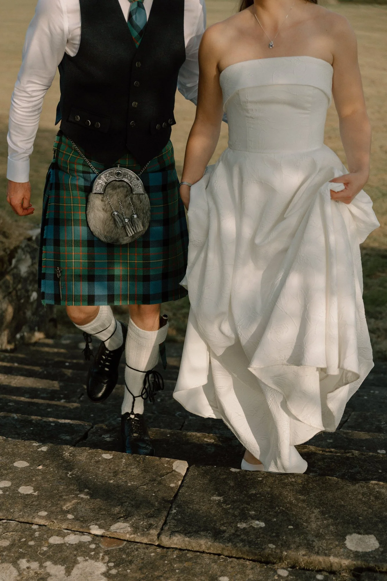 Late-night wedding celebrations photographed with flash