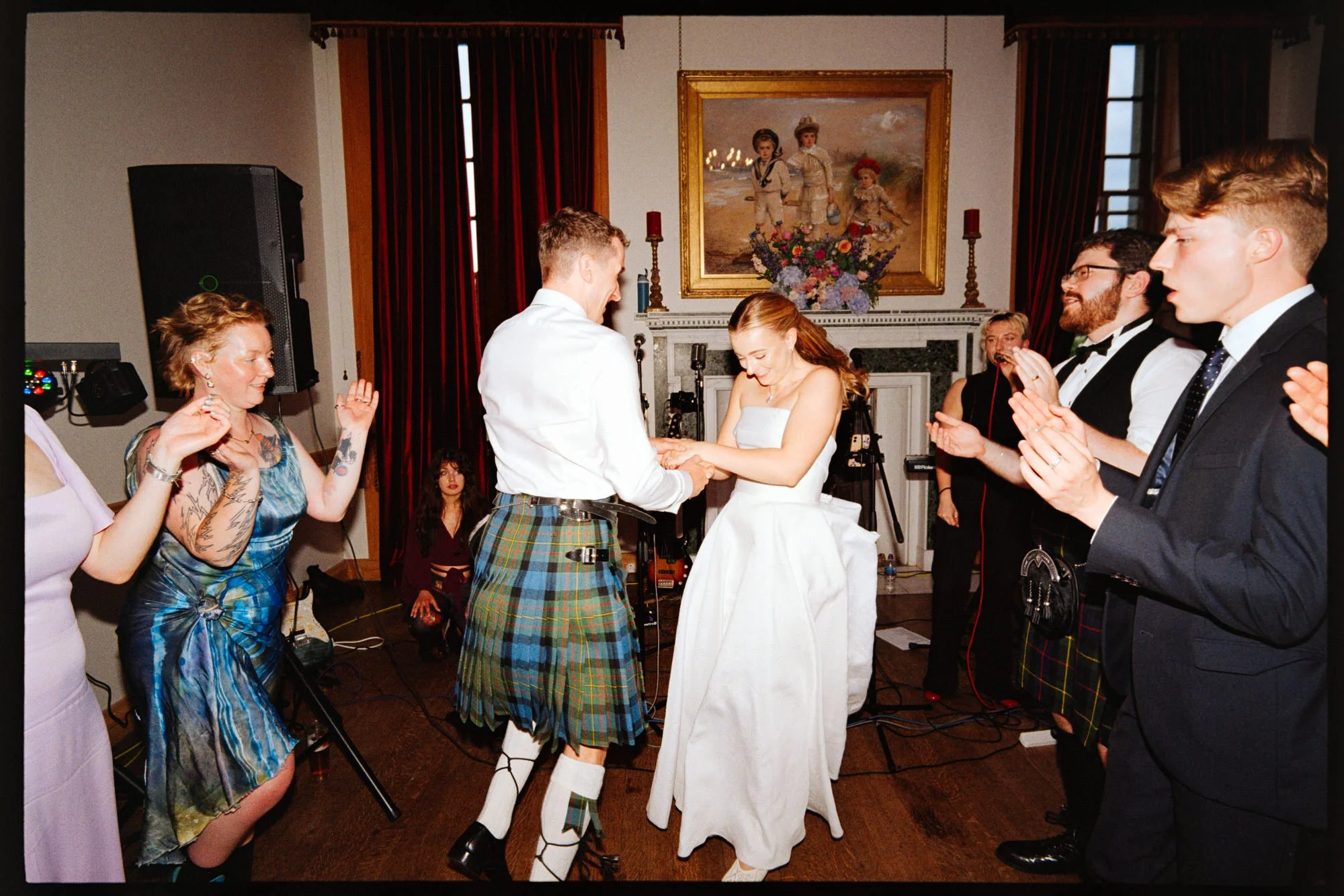 A lively moment on the Rowallan Castle dance floor