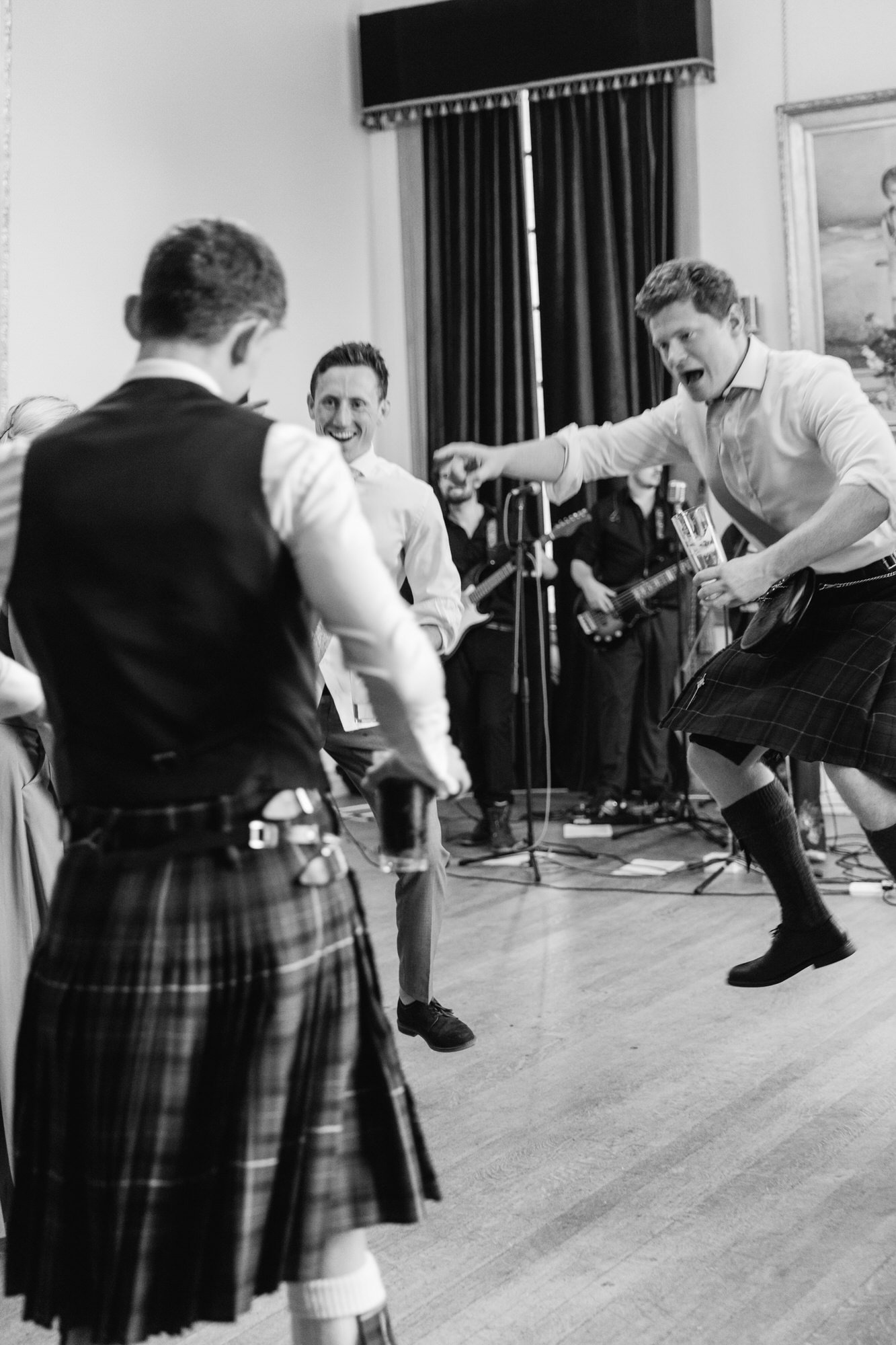 Dance floor photograph from the Rowallan Castle reception