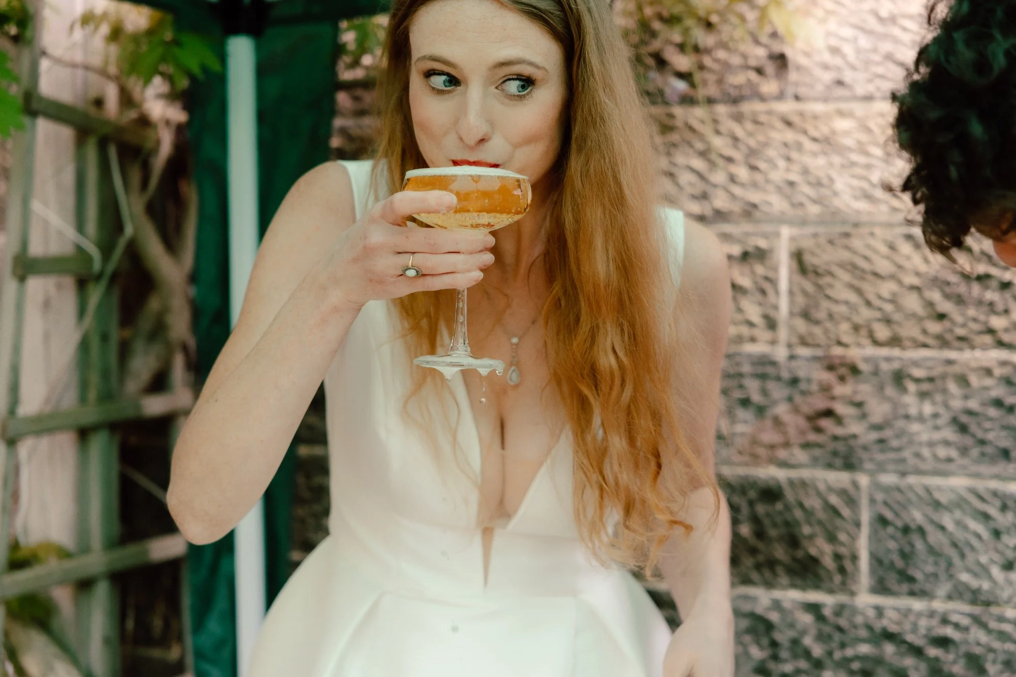 Friends and family celebrating at a Morningside wedding