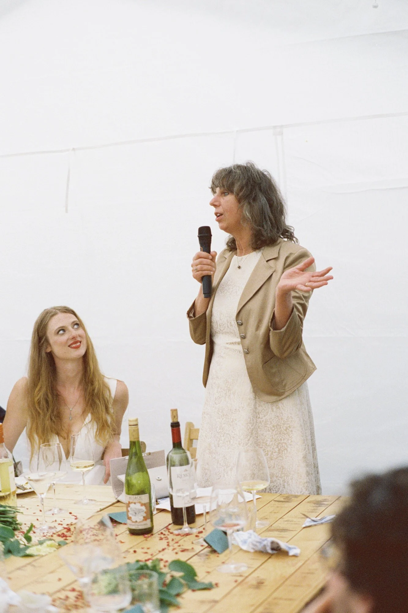 DIY wedding reception prepared by friends and family in Edinburgh