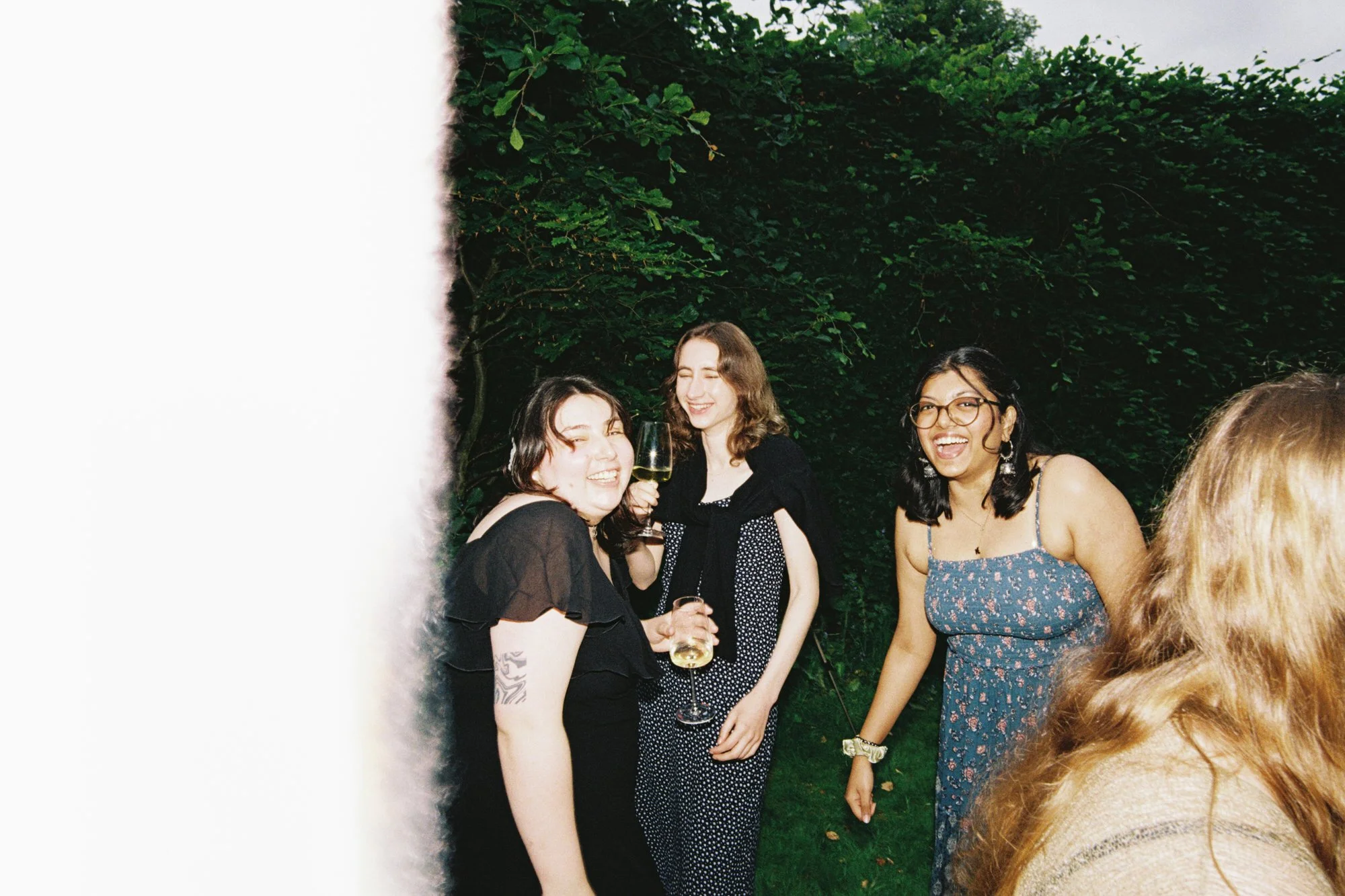 Textured film portrait from Alessandro and Mara’s Morningside wedding