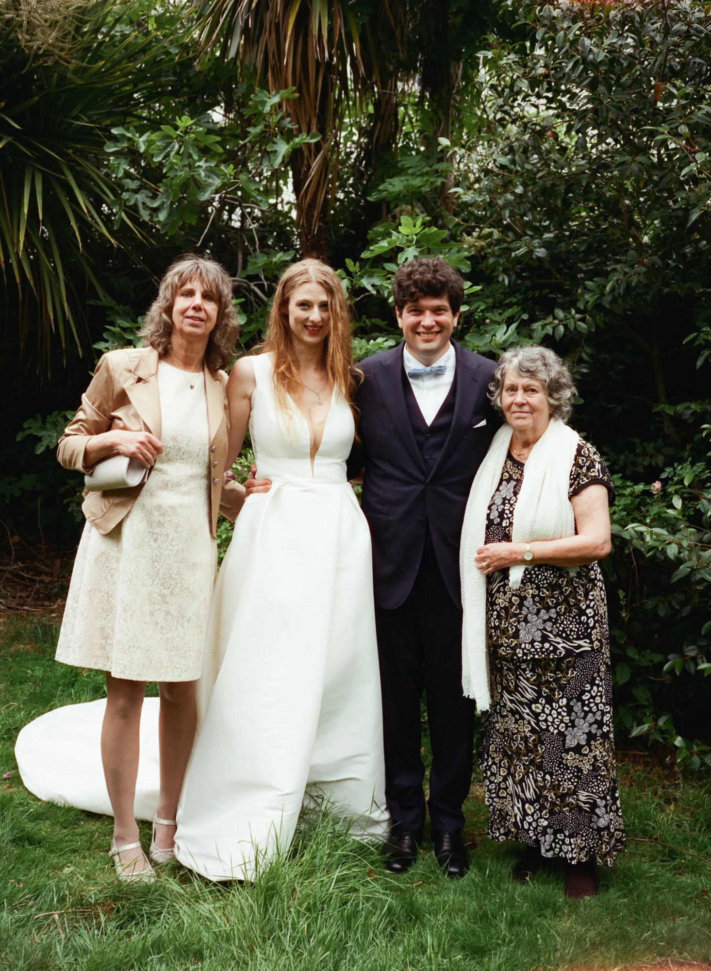 Textured film portrait from Alessandro and Mara’s Morningside wedding